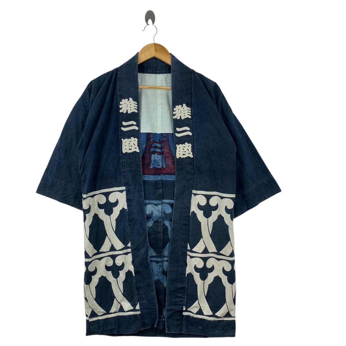 Vintage Vintage 70s KIMONO JAPAN HAPPI Traditional Robe Indigo Coat Size S / US 4 / IT 40 - 4 Thumbnail