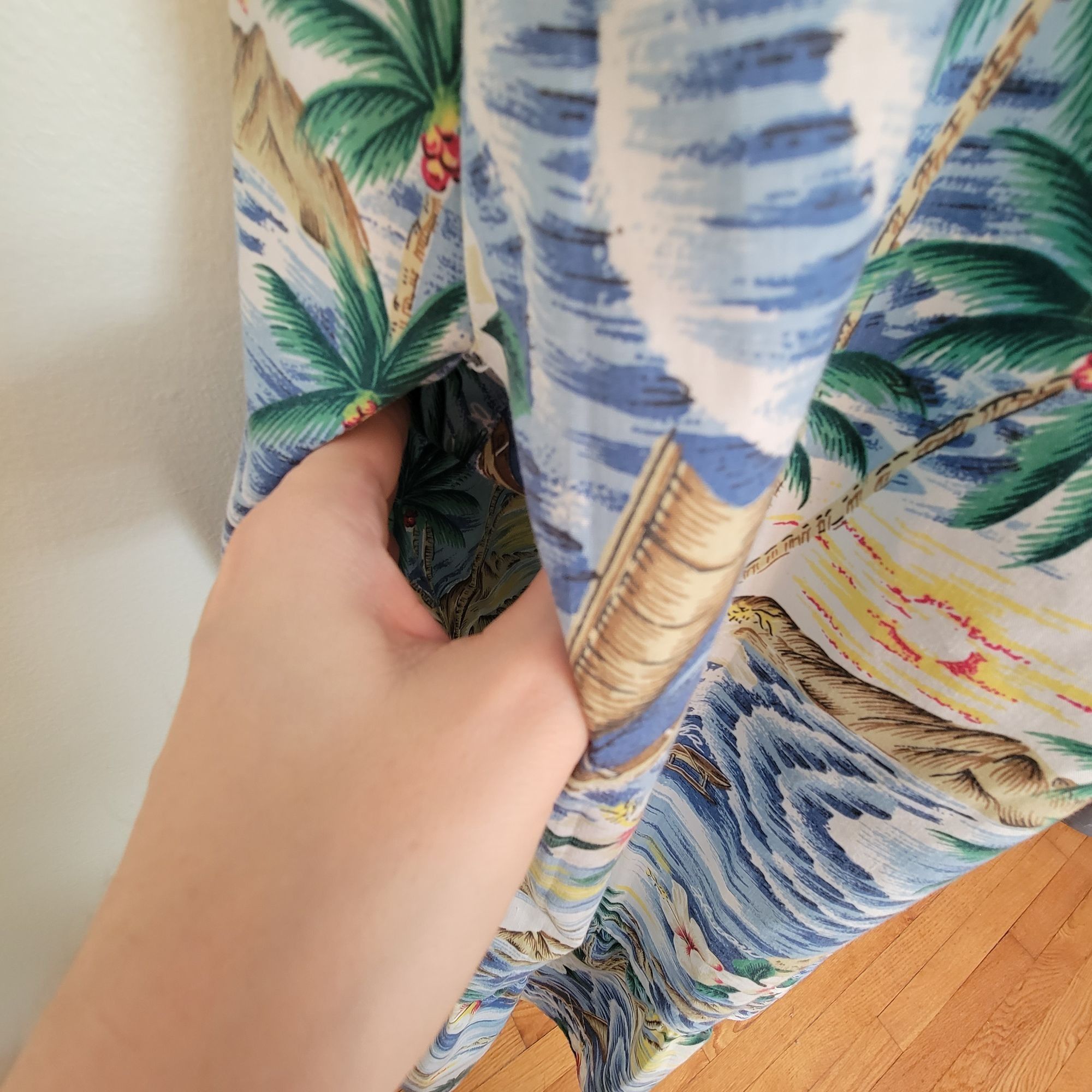 Vintage Vintage KYS Hawaiian 3XL House Dress Pocket Tropical Floral Size 3XL / US 20-22 - 6 Thumbnail