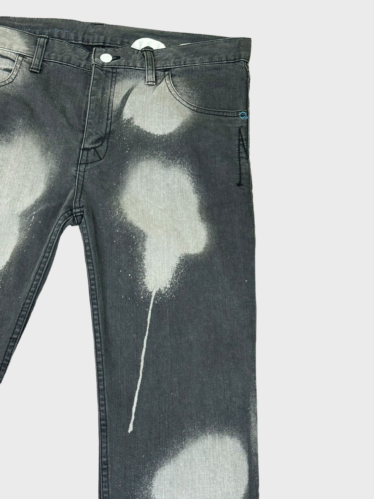 Japanese Brand MACKDADDY Japan Acid Washed Style Denim Pants Size US 35 - 5 Thumbnail