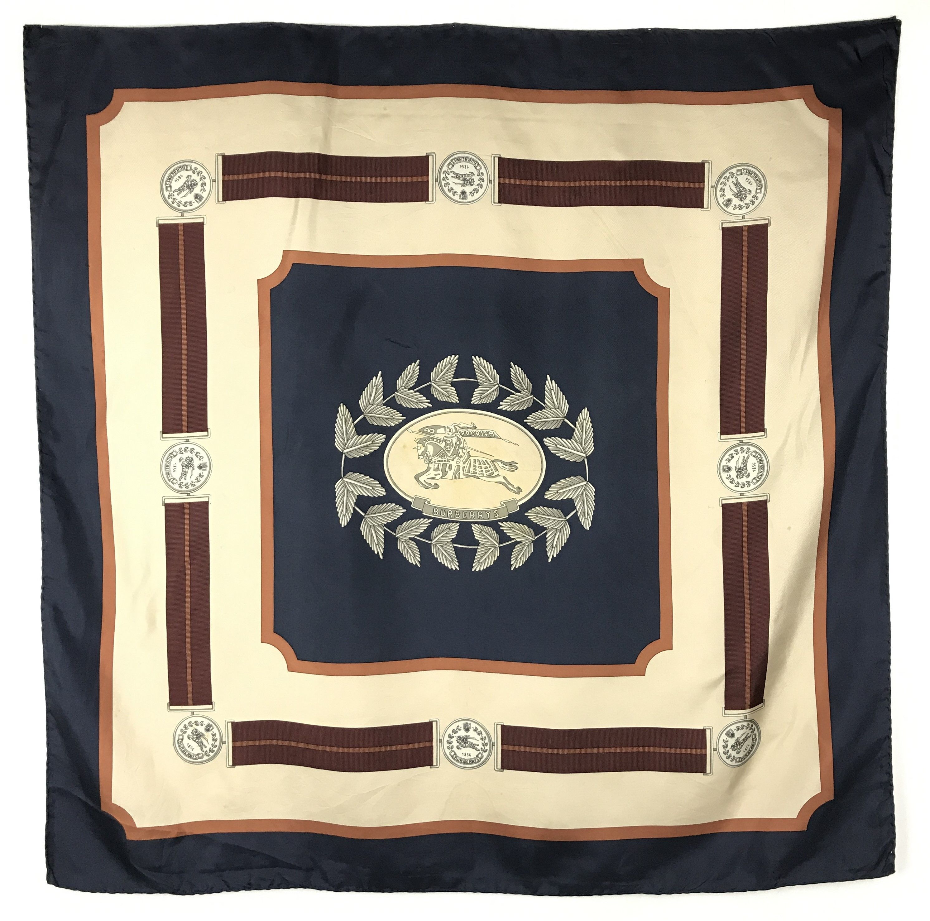 Burberry × Vintage Vintage Burberry Silk Scarf Size ONE SIZE - 1 Thumbnail