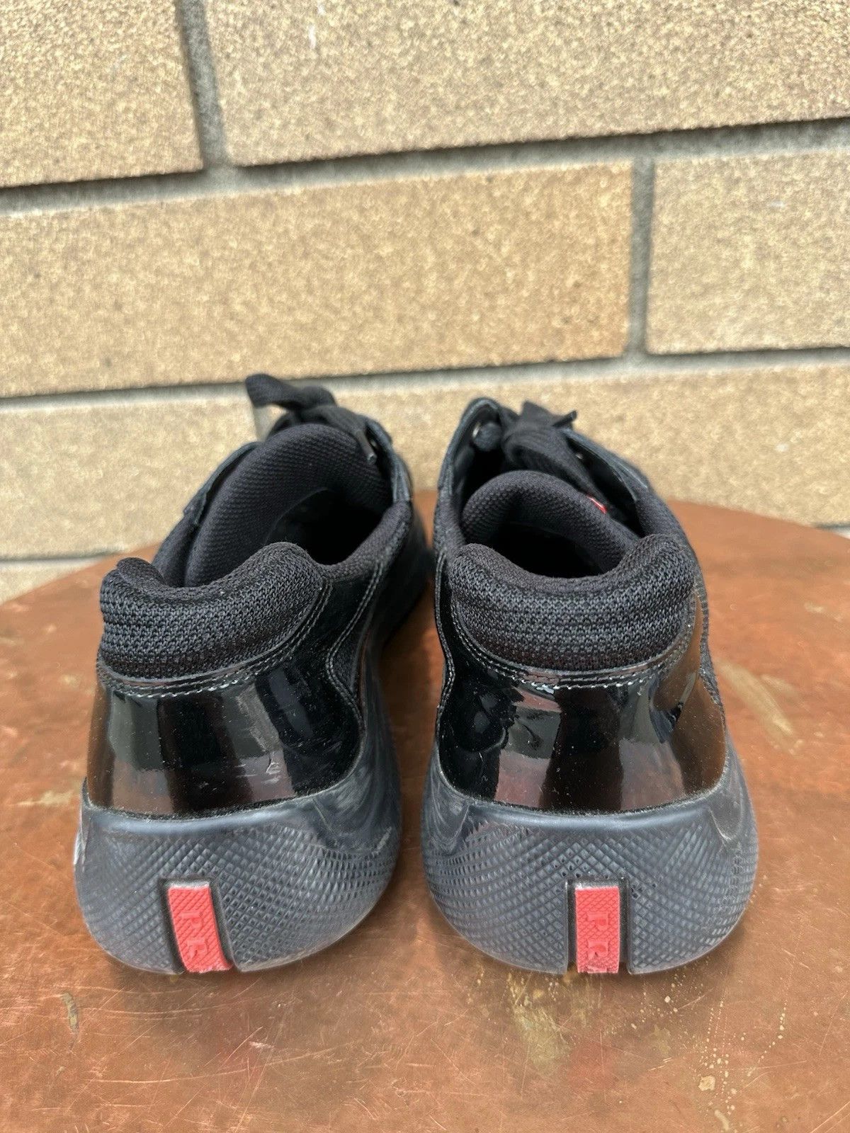 Prada Prada America's Cup Sneakers Red Black Patent 9 Low Size US 9 / EU 42 - 5 Thumbnail