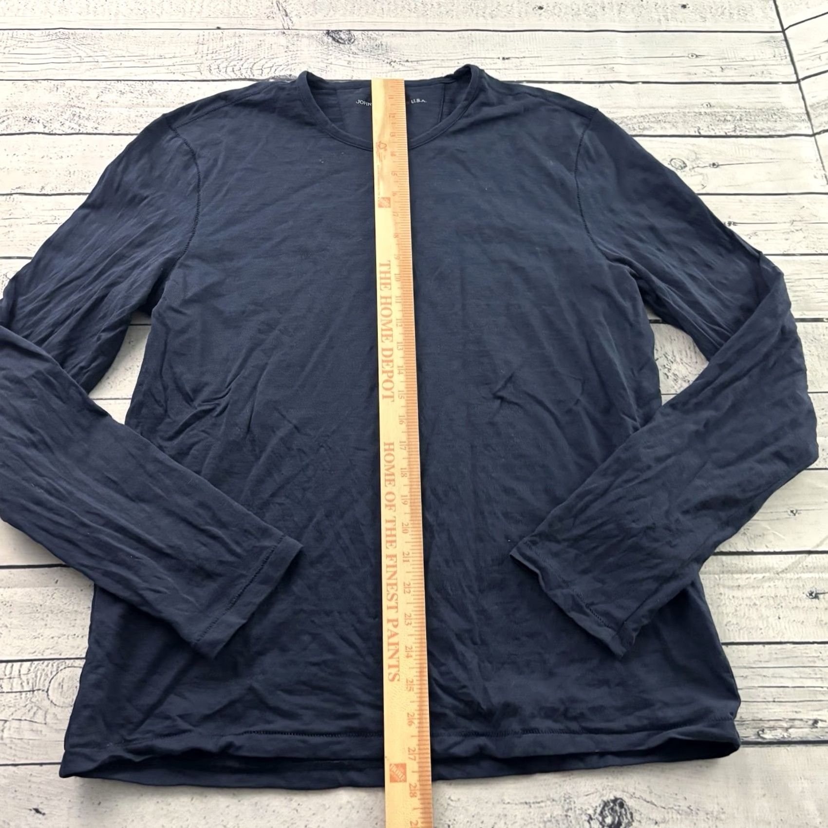 John Varvatos John Varvatos Long Sleeve T-Shirt Mens Large Blue Size US L / EU 52-54 / 3 - 3 Thumbnail