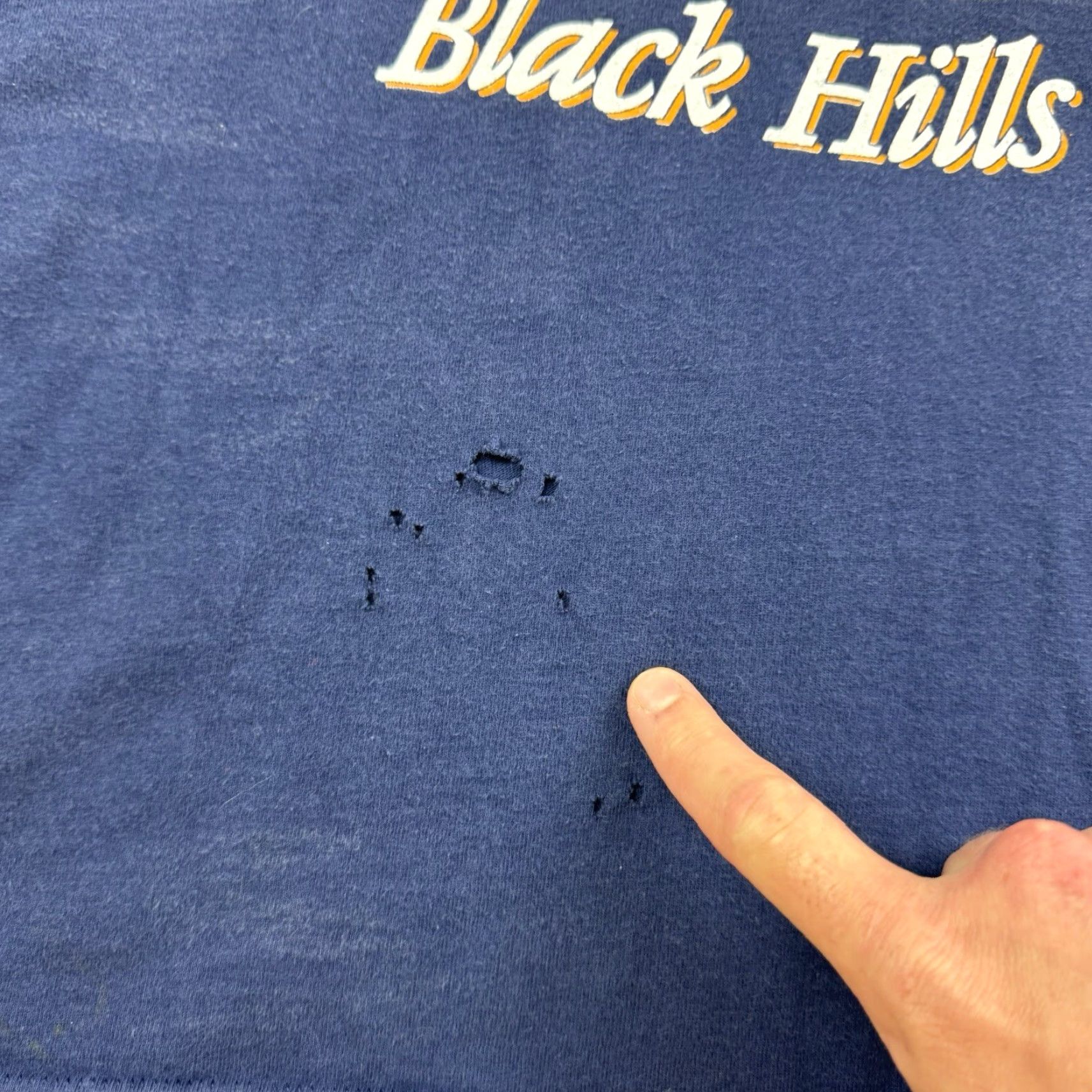 Vintage VINTAGE Sturgis T Shirt Adult XL Blue 90s Biker Motorcycle Rally 1995 Black Hills Mens X L Shirt Size US XL / EU 56 / 4 - 6 Thumbnail