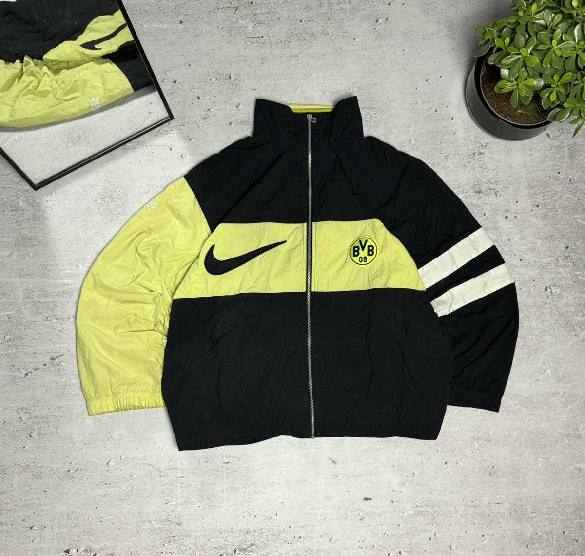 90s Nike Vintage Nylon Borussia Dortmund Soccer Tracksuit