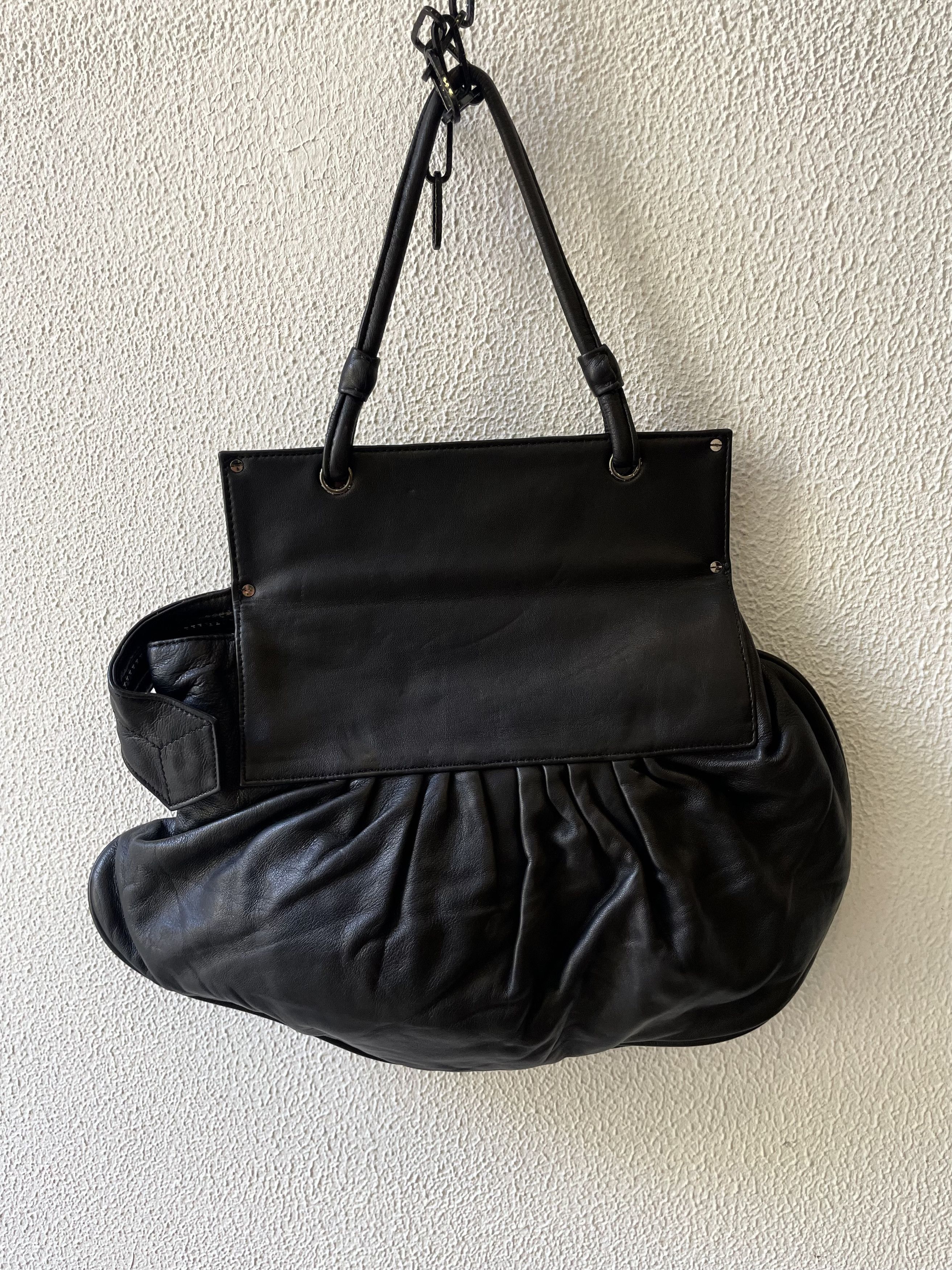 Fendi Rare 🔥 Fendi Black Leather Shoulder Bag Convertible Clutch Size ONE SIZE - 5 Thumbnail