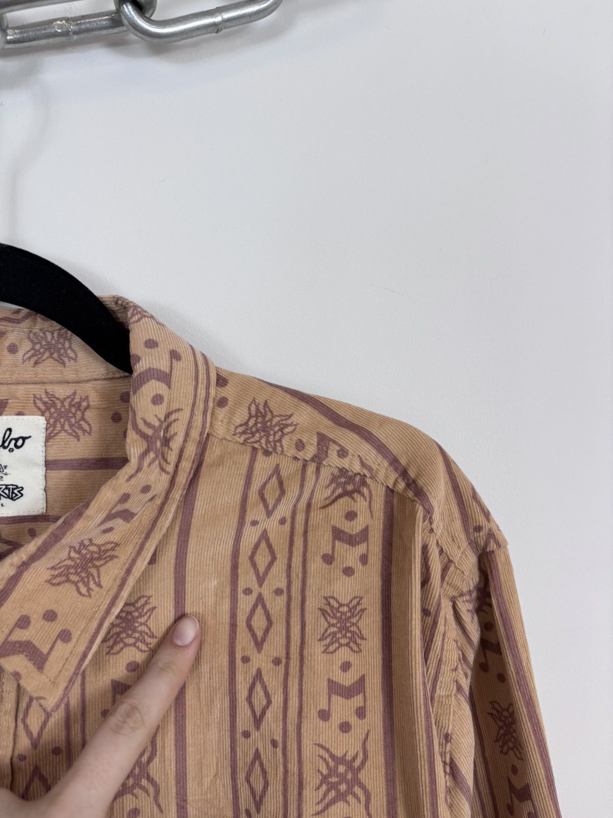 Mambo Mambo Smart Arts Men’s Corduroy Button Up Long Sleeve Shirt Size US XXL / EU 58 / 5 - 5 Thumbnail