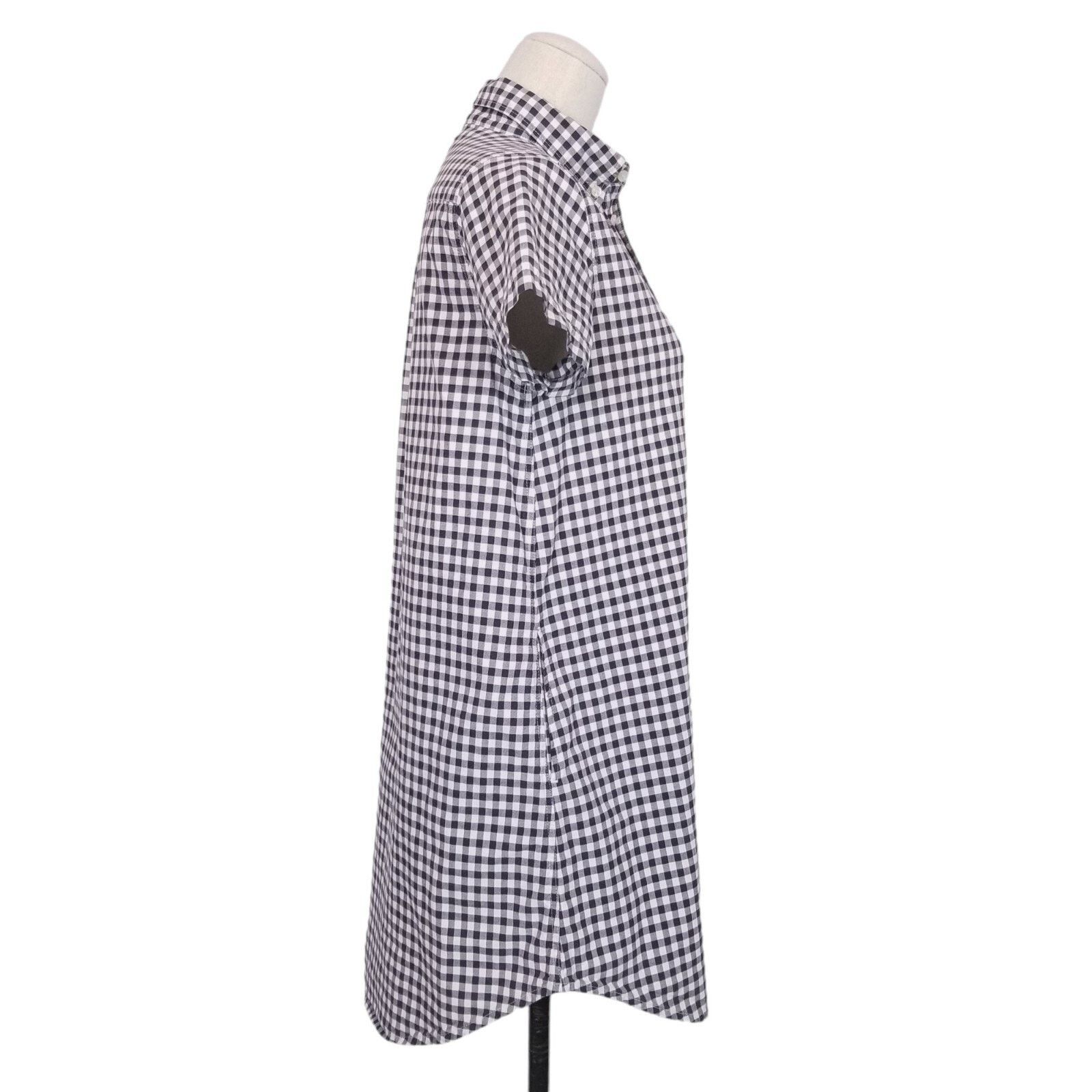 Other ichi Gingham Short Sleeve Tunic Navy White Sz Small Size S / US 4 / IT 40 - 5 Thumbnail