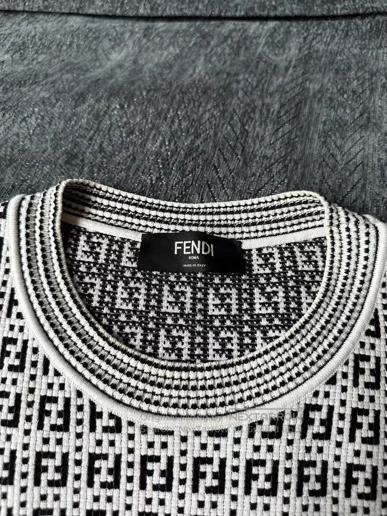 Fendi Fendi All-over printed knit sweater Size US M / EU 48-50 / 2 - 3 Thumbnail