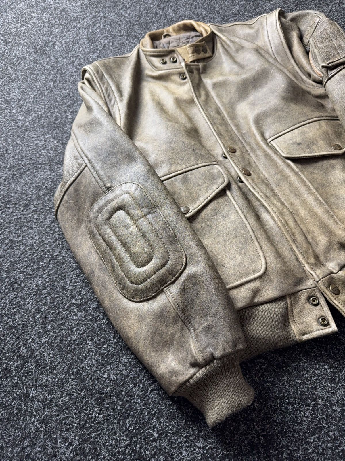 Genuine Leather iXS Leather Jacket Distressed Brown Biker Moto Archive Size US L / EU 52-54 / 3 - 2 Thumbnail