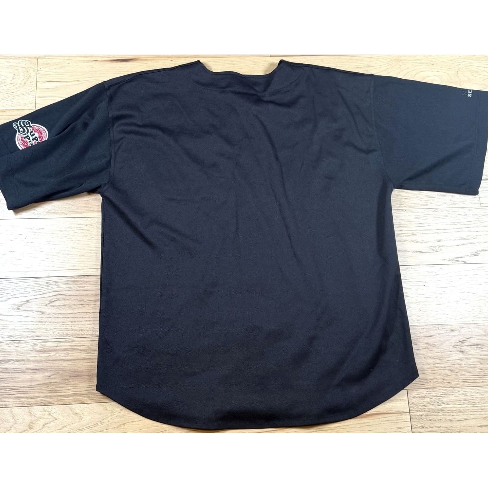 Vintage VINTAGE Baseball Jersey Mens XL Black New York 90s Button Jersey 90s Mens Size US XL / EU 56 / 4 - 7 Thumbnail