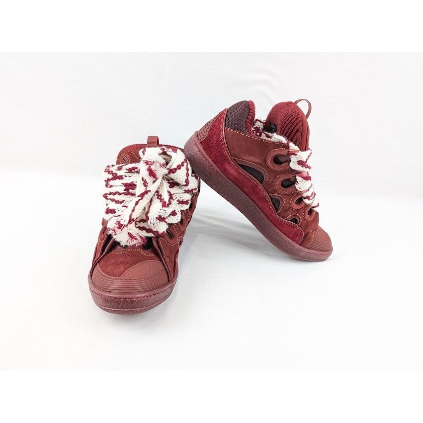 Lanvin o1rshd1 Curb Sneakers in Burgandy Size US 11 / EU 44 - 16 Thumbnail