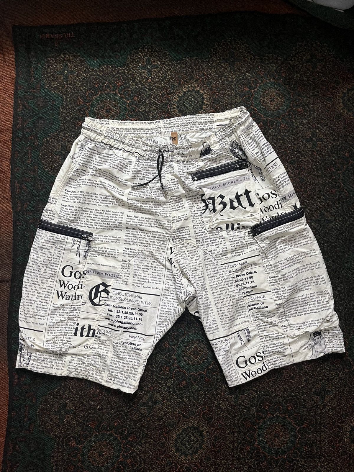 John Galliano John Galliano Newspaper Gazette Beach Wear Size US 30 / EU 46 - 1 Thumbnail