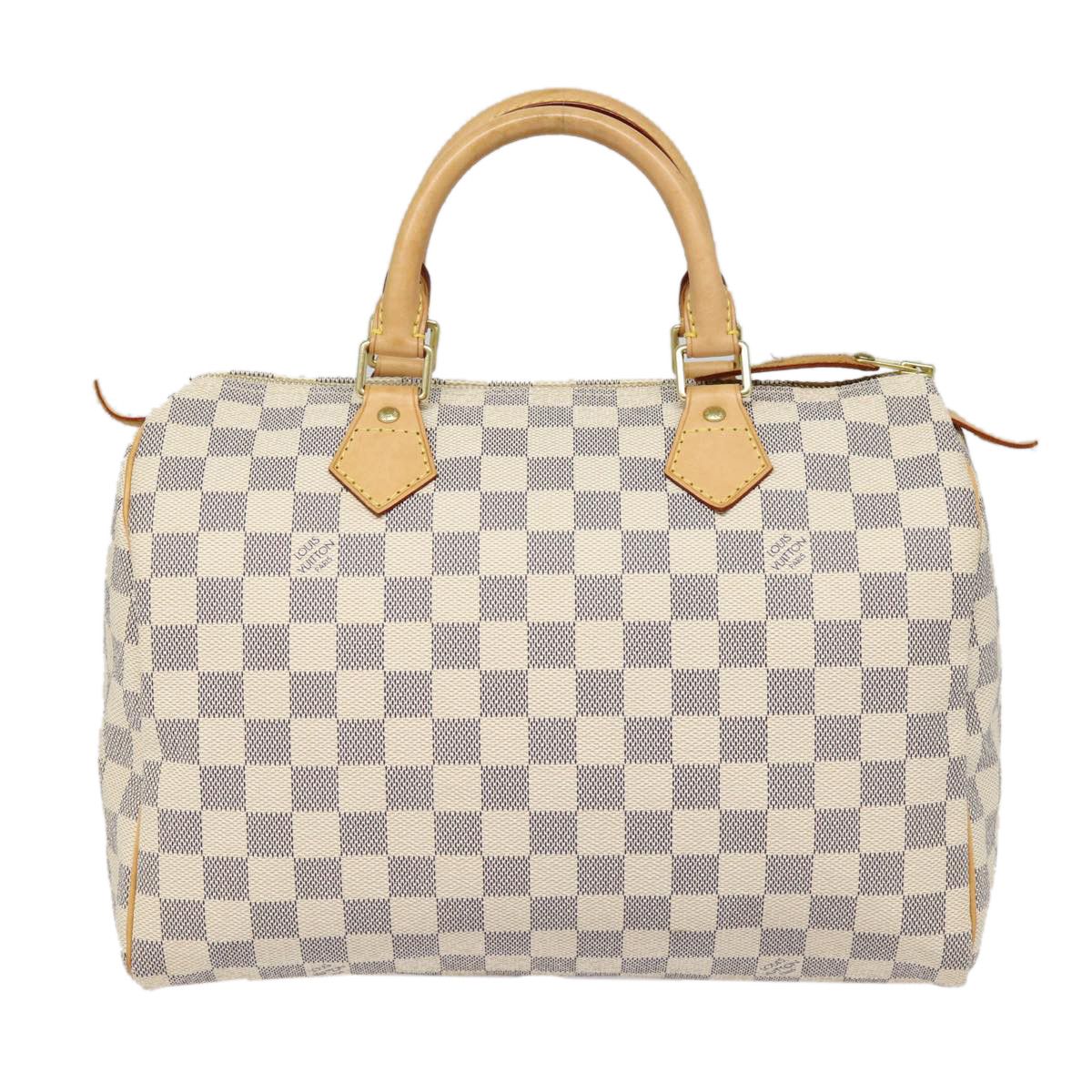 Louis Vuitton Speedy 30 White Canvas Handbag (Pre-Owned) Size ONE SIZE - 1 Thumbnail