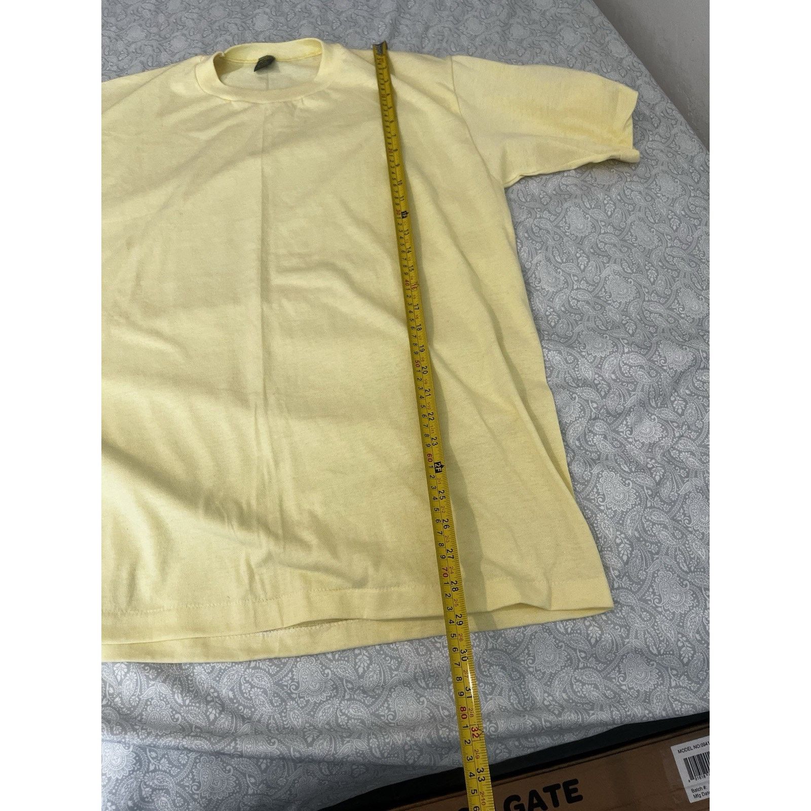 Jerzees Vintage Jerzees Single Stitch Blank T-Shirt Yellow XL Size US XL / EU 56 / 4 - 5 Thumbnail