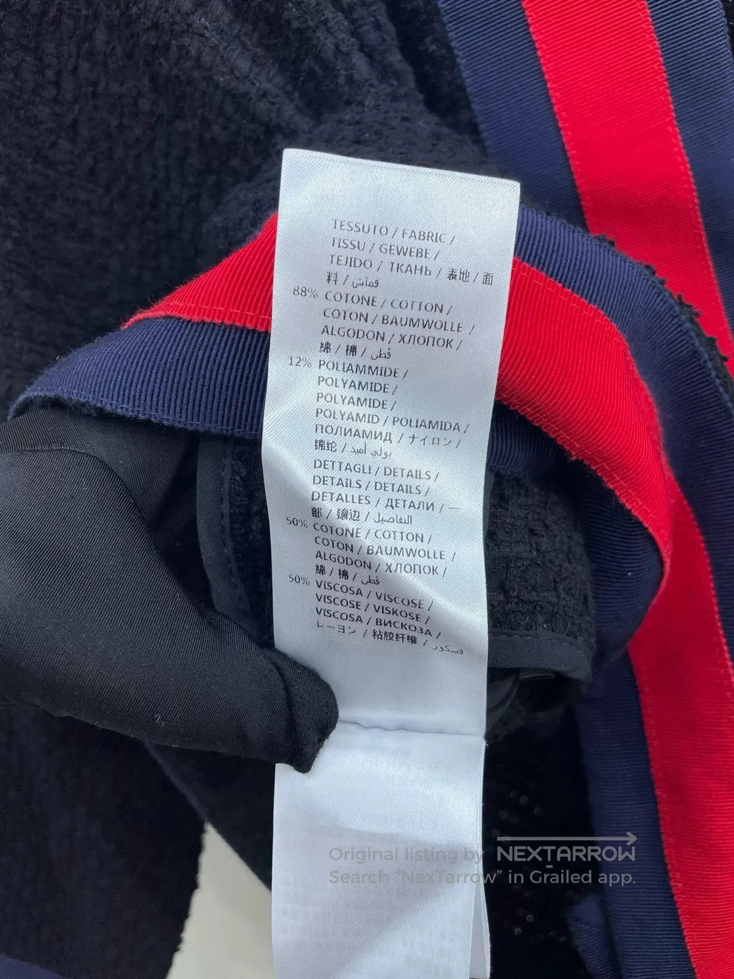 Gucci Gucci Red Blue Trim Cardigan. Size S / US 4 / IT 40 - 9 Thumbnail