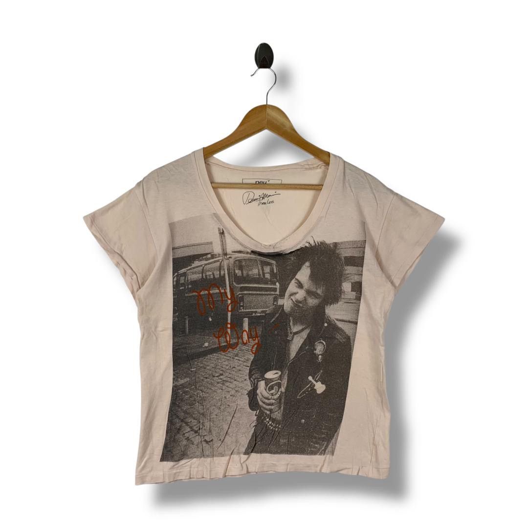 Band Tees NUE V dennis morris sid vicious photo printed v neck tee Size US S / EU 44-46 / 1 - 1 Thumbnail