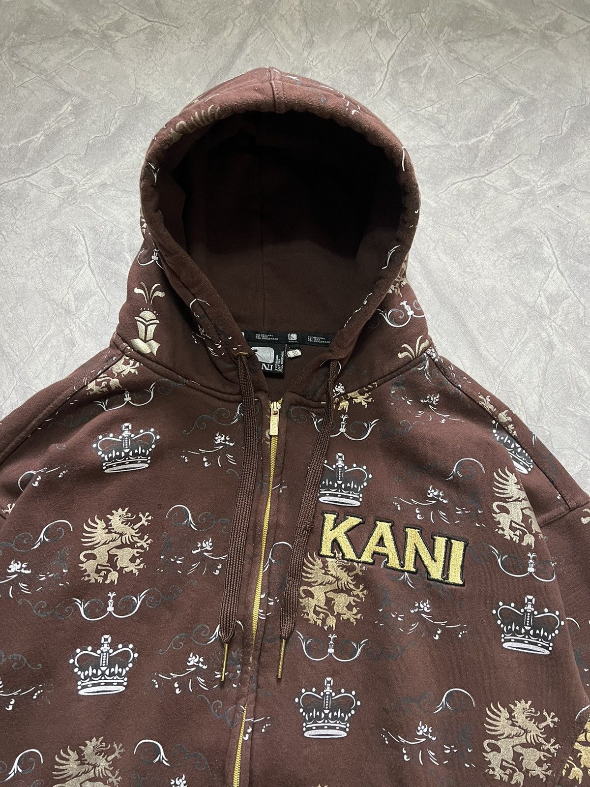 Karl Kani × Vintage Vintage Zip Hoodie Karl Kani Size US L / EU 52-54 / 3 - 6 Thumbnail