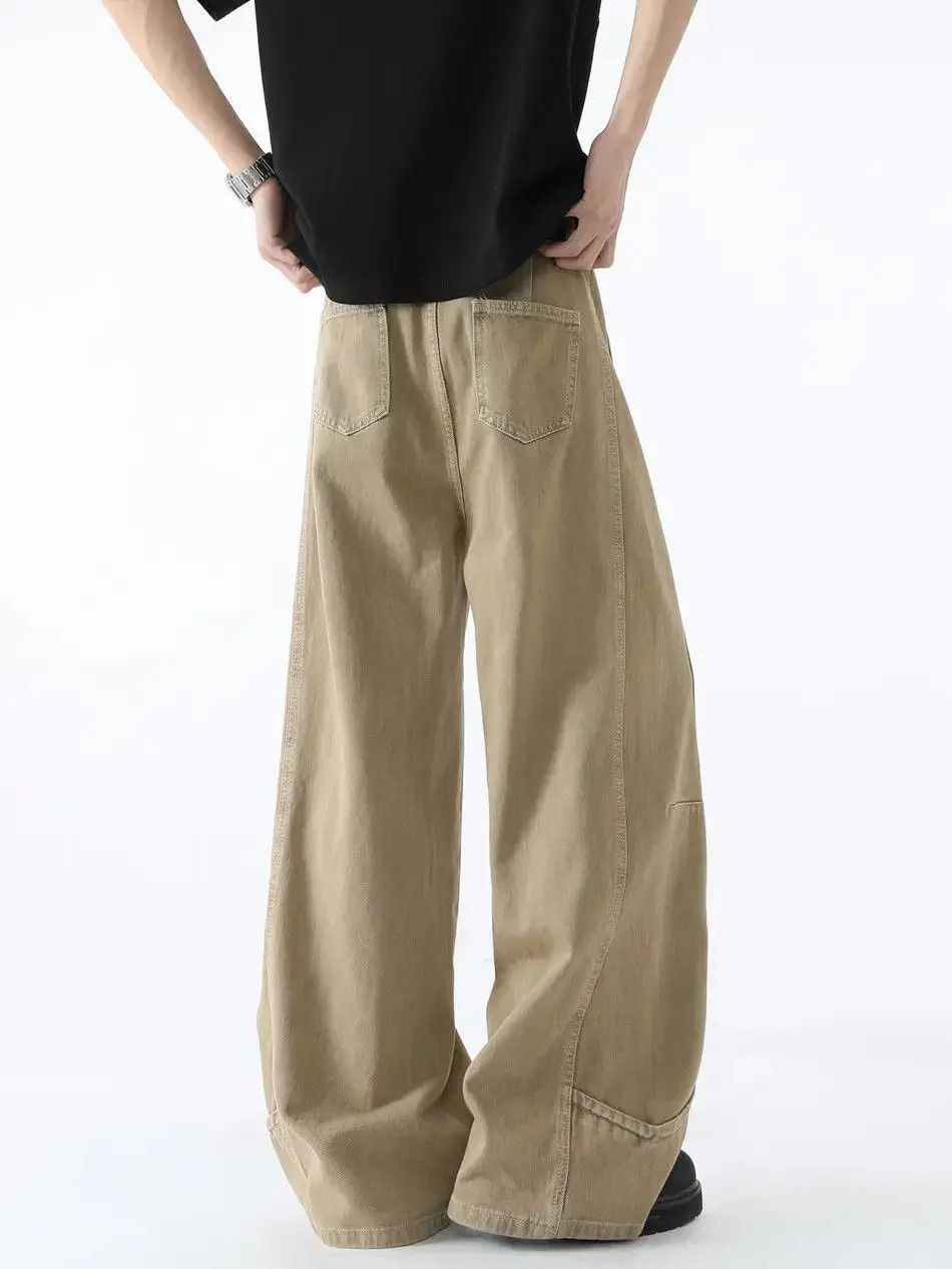 Japanese Brand Retro loose wide leg patchwork jeans Size US 32 / EU 48 - 5 Thumbnail