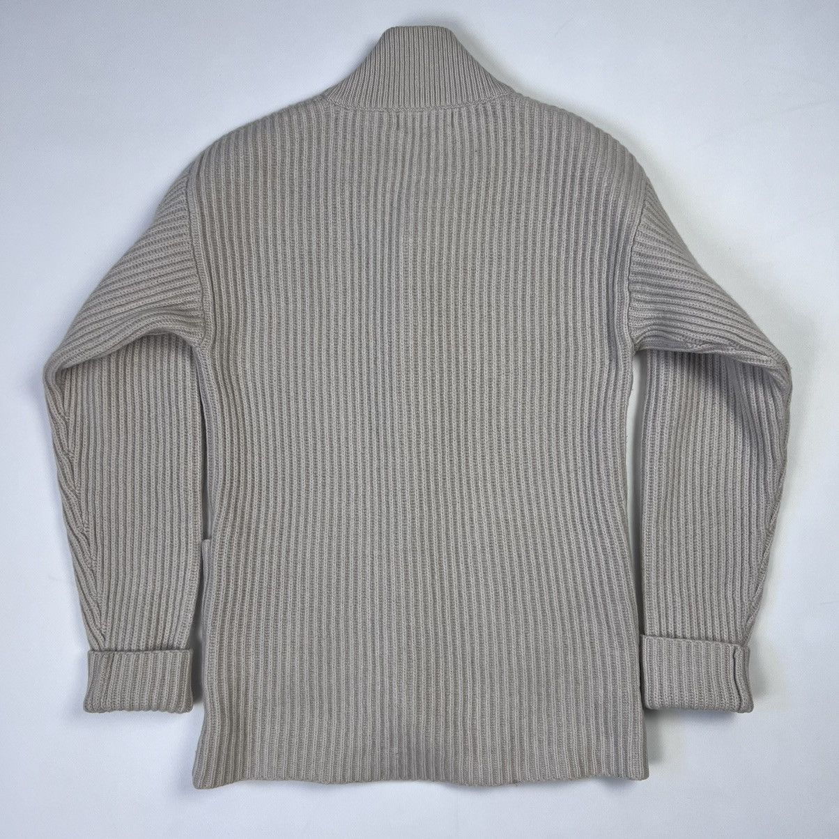 Reiss Reiss heavy knit wool ribbed cardigan Size US M / EU 48-50 / 2 - 6 Thumbnail
