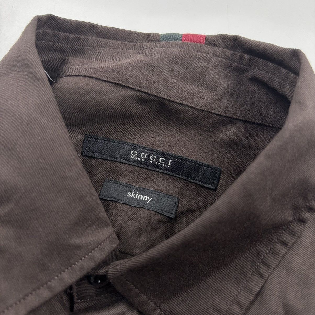 Gucci Gucci Officer Shirt Size US XS / EU 42 / 0 - 7 Thumbnail