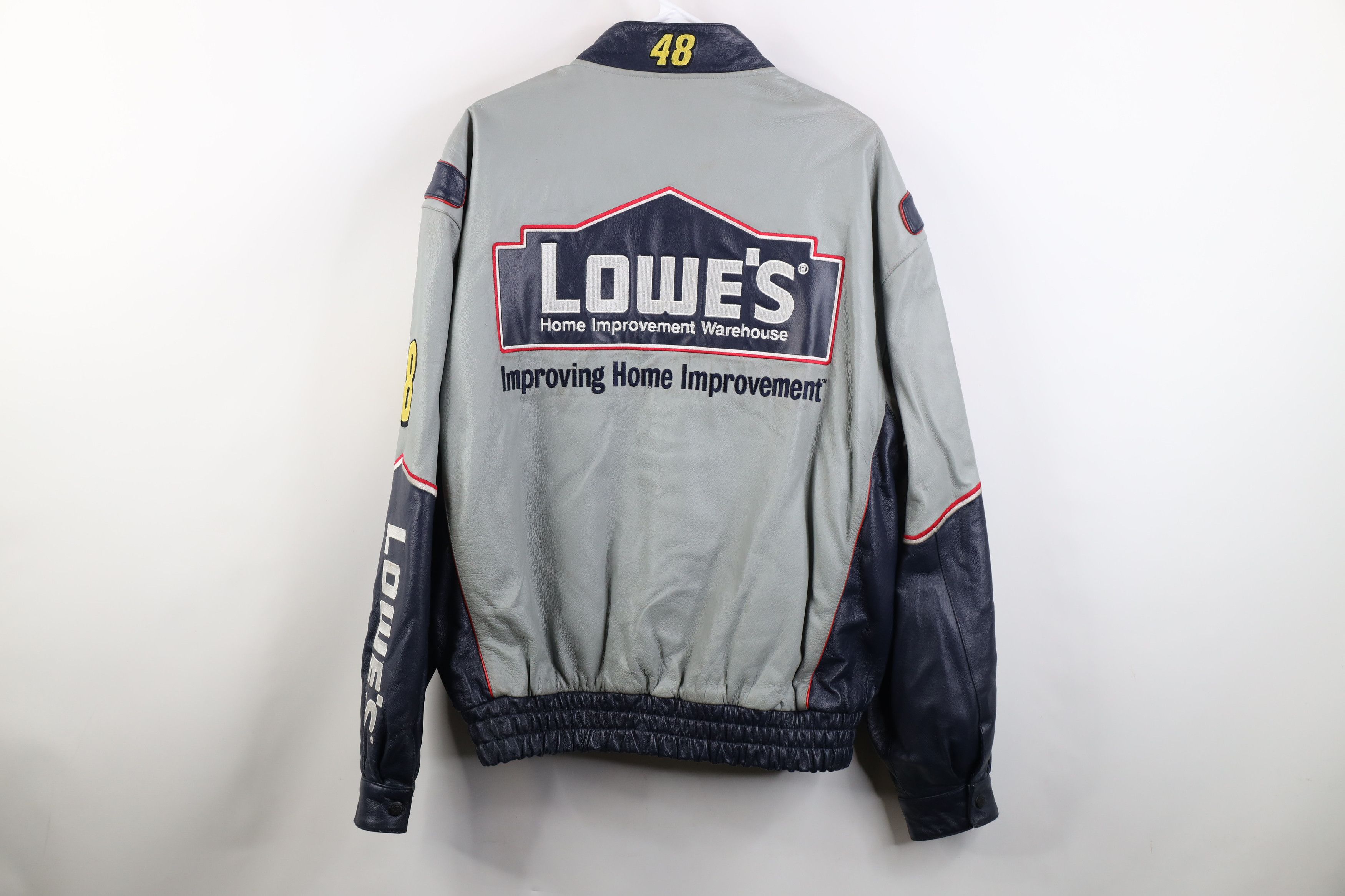 Vintage Vintage 90s Y2K NASCAR Jimmie Johnson Racing Bomber Jacket Size US L / EU 52-54 / 3 - 15 Thumbnail