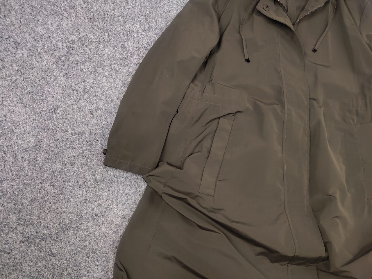 Max Mara 'S Max Mara Italy Design long khaki raincoat hooded Jacket Size M / US 6-8 / IT 42-44 - 3 Thumbnail