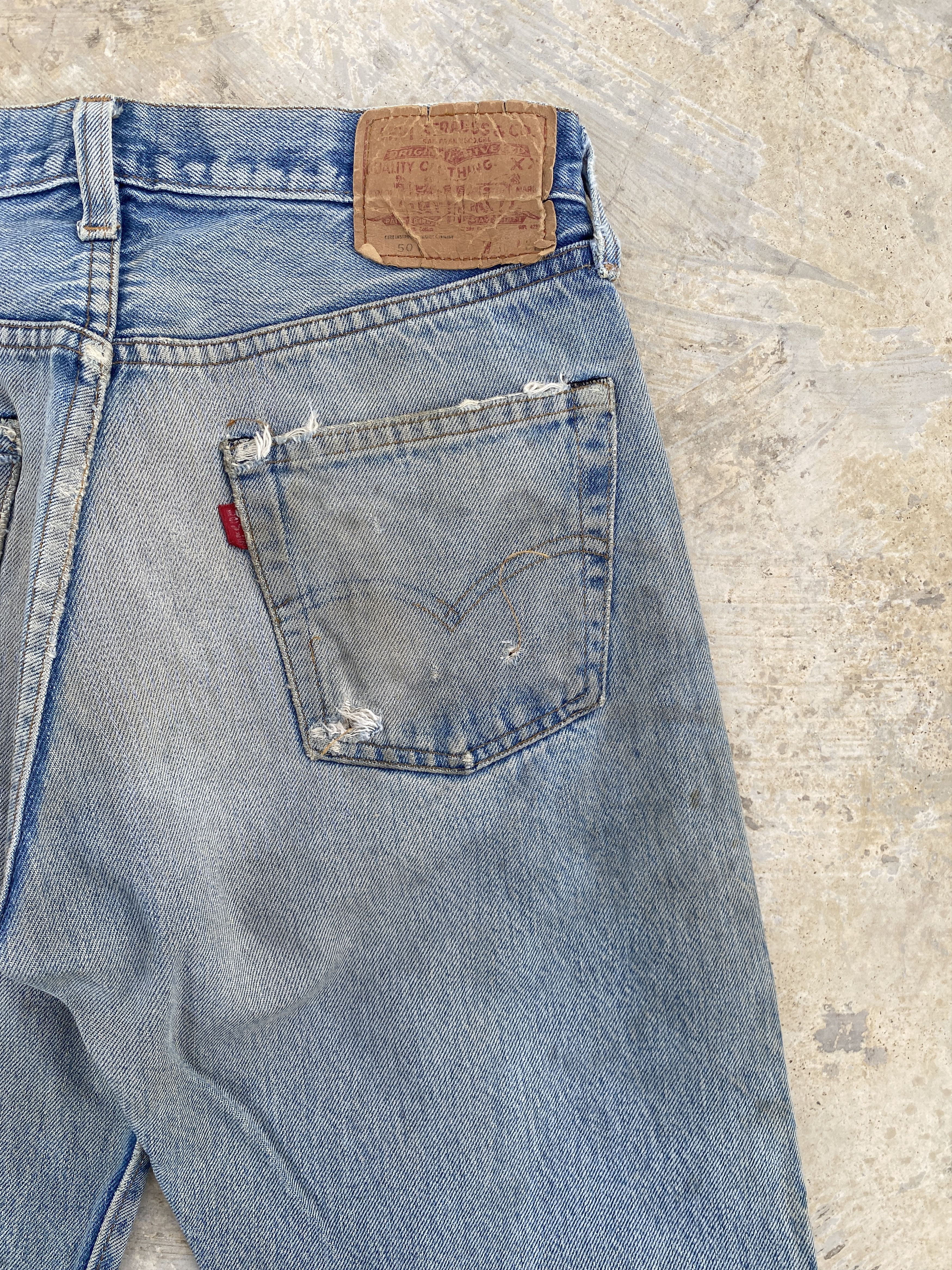 Levi's × Vintage Vintage 80s Levis 501 Redline #524 Selvedge Jeans Size US 29 - 7 Thumbnail