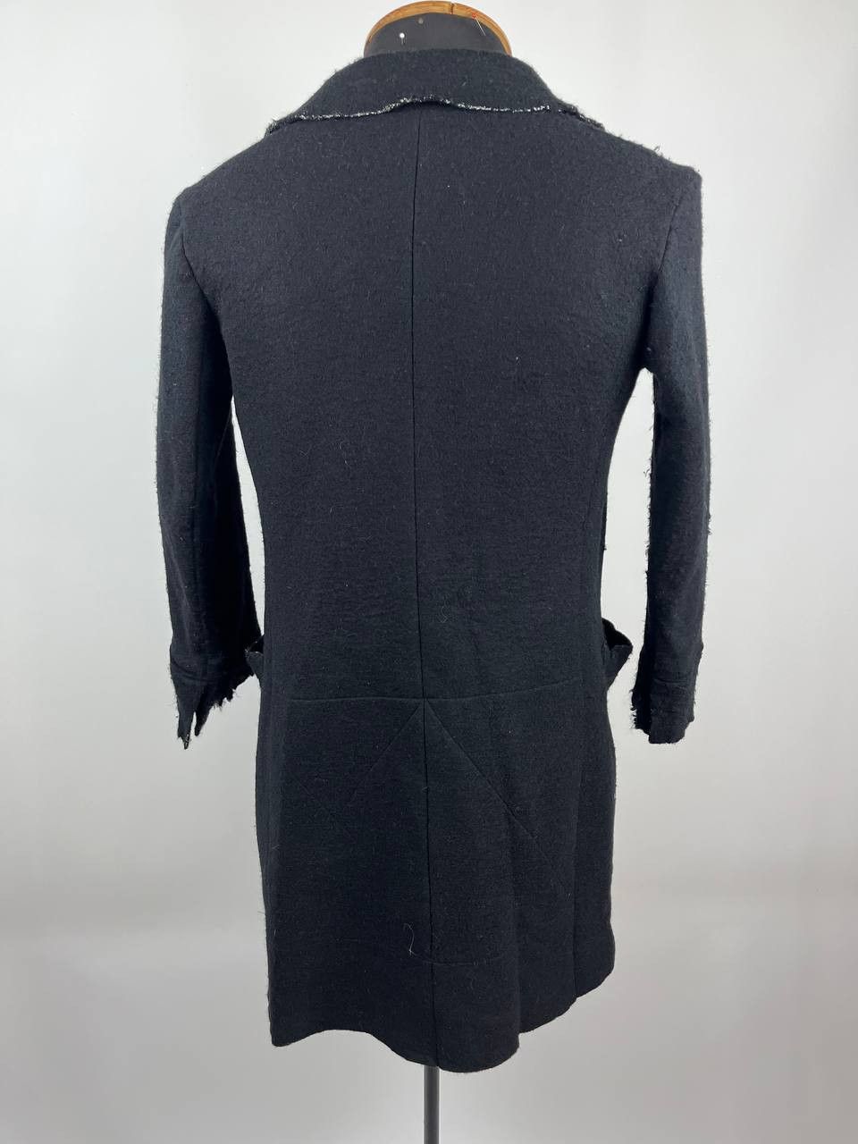 Yohji Yamamoto Worn Condition Archival Yohji Yamamoto Distressed Wool Coat Size US XS / EU 42 / 0 - 4 Thumbnail
