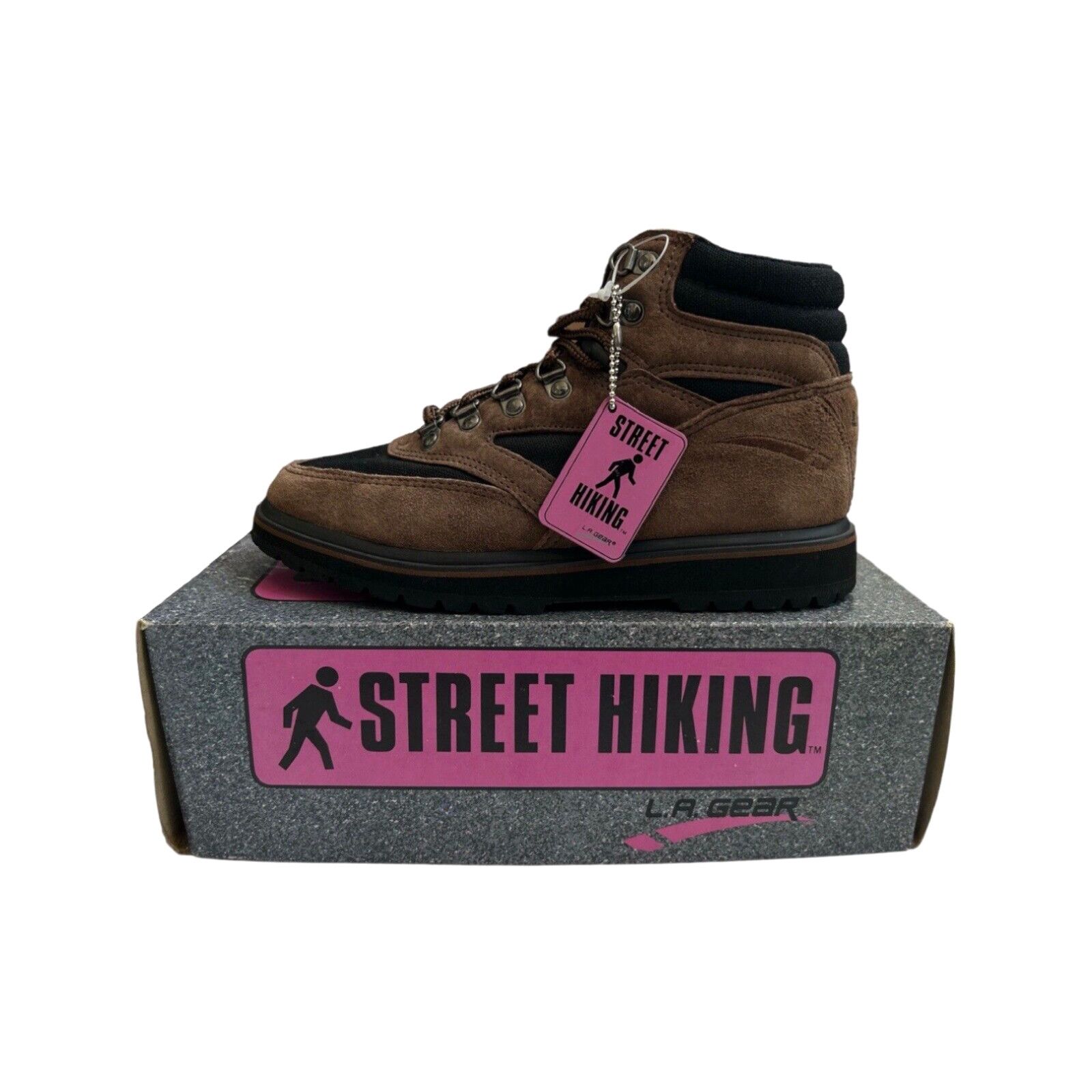 image of Vintage La Gear Canyon Cruiser Street Hiking Sneaker Shoes Womens Size 5.5 Nib 90's in White