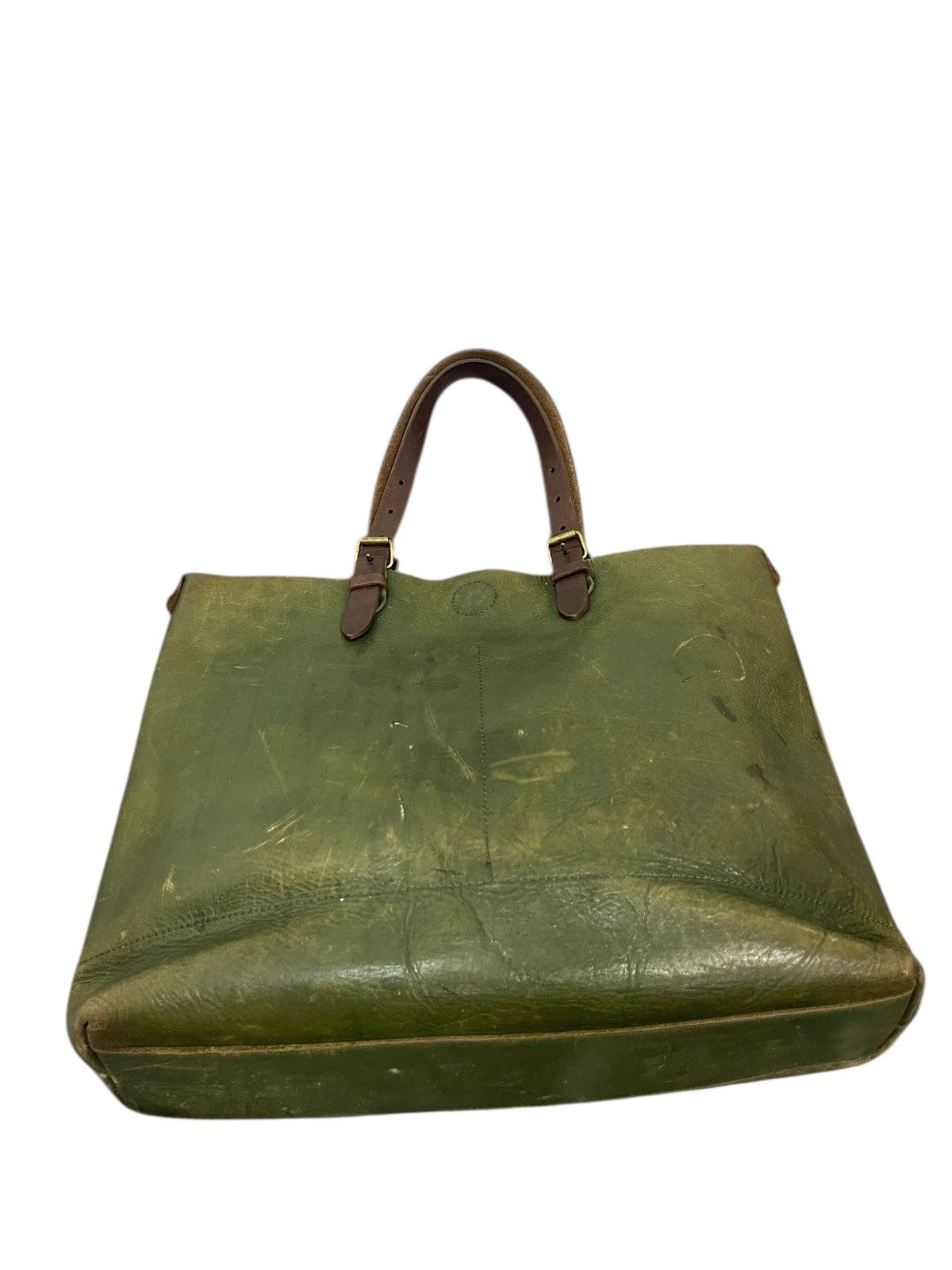 Genuine Leather Full Leather Patina Green Alto Japan Tote Shoulder Bag 2🟩1 Size ONE SIZE - 13 Thumbnail