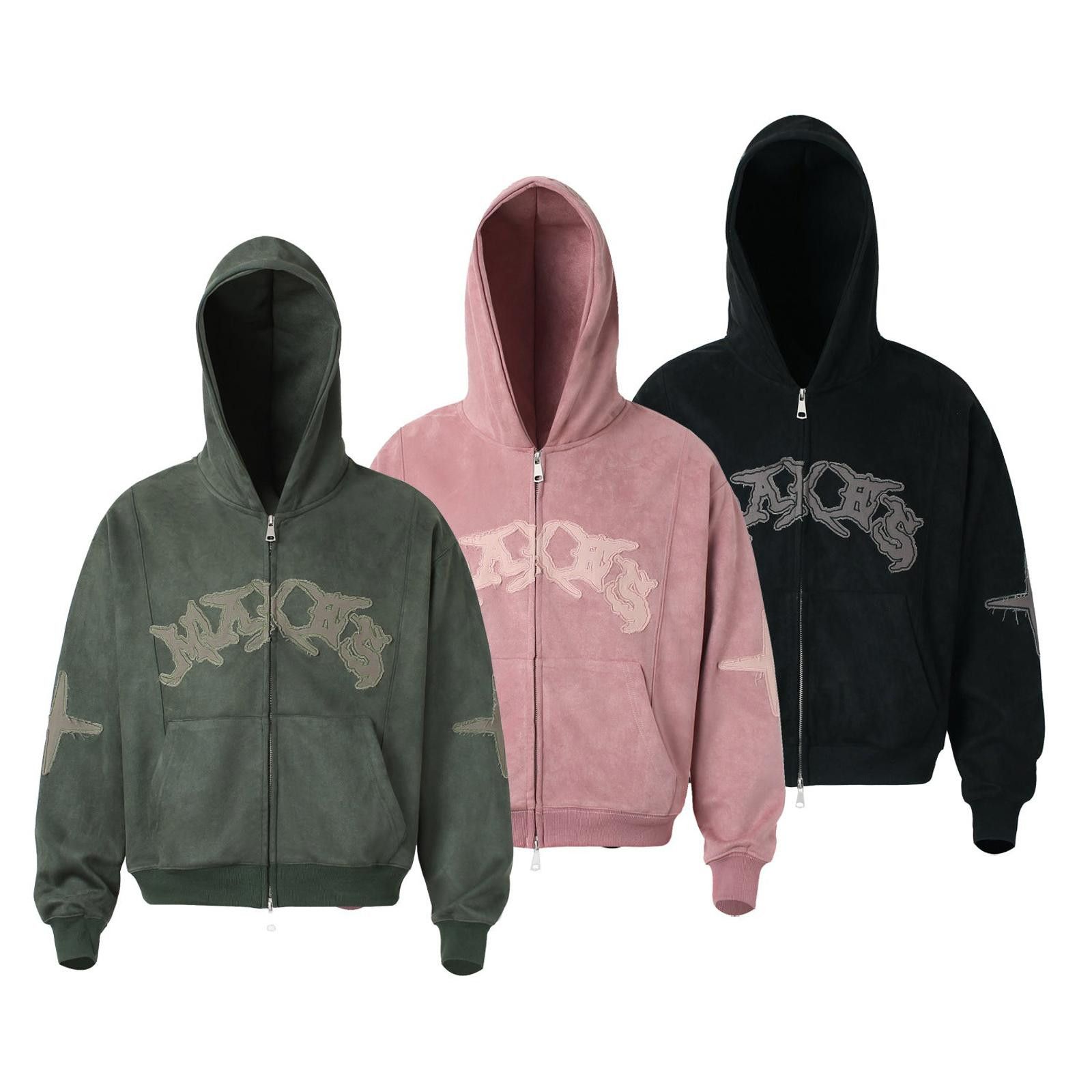 Japanese Brand Black Zip-Up Hoodie with Graphic, Streetwear Hoodie Size US M / EU 48-50 / 2 - 3 Thumbnail