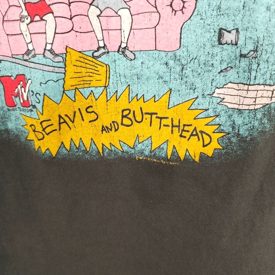 Vintage AC/DC Beavis And Butthead T Shirt Mens Large Green Black Thai Boot AC/DC Shirt Size US L / EU 52-54 / 3 - 4 Thumbnail