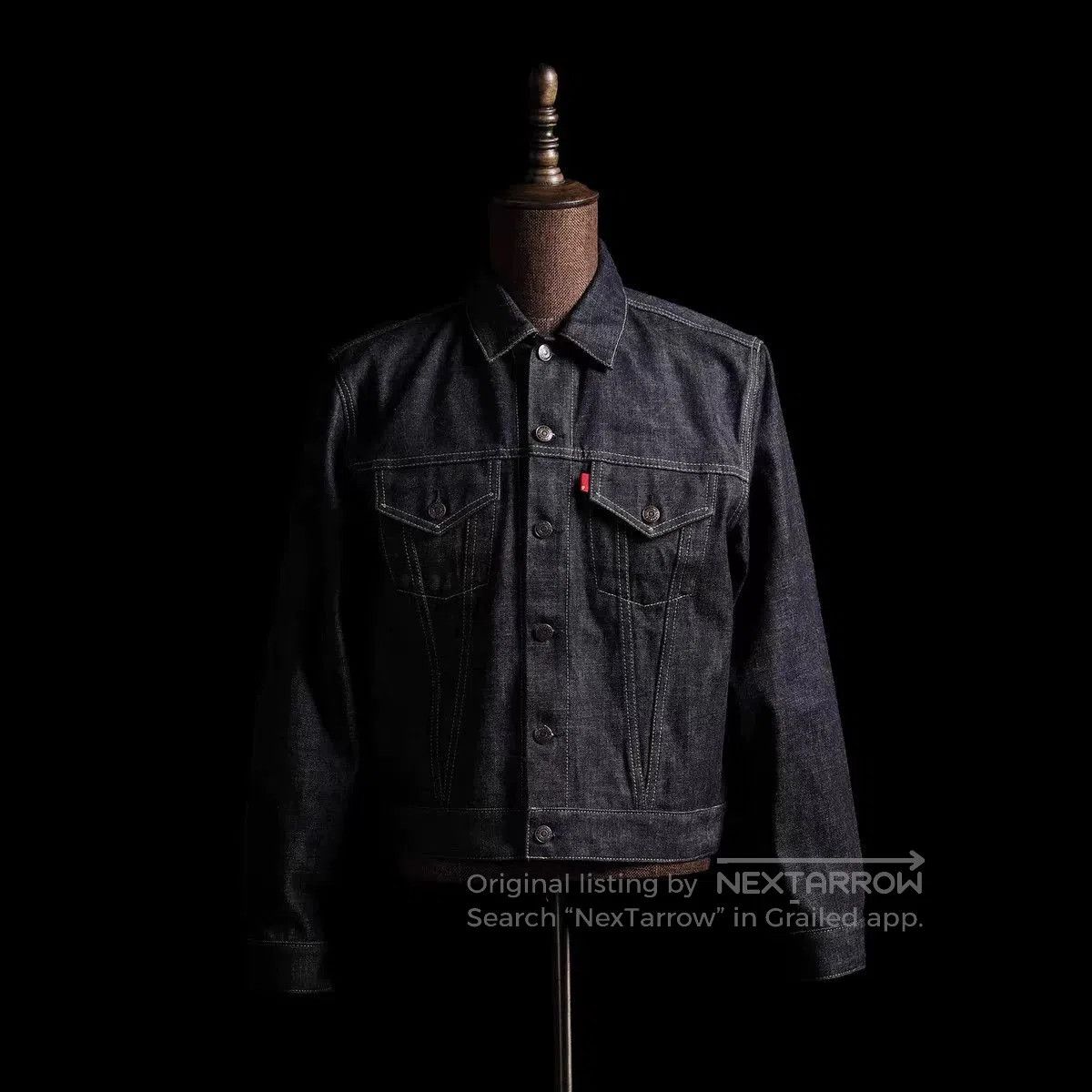 Gimo's GIZEMO Type 3 Raw Denim Jacket. Size US XXS / EU 40 - 1 Thumbnail