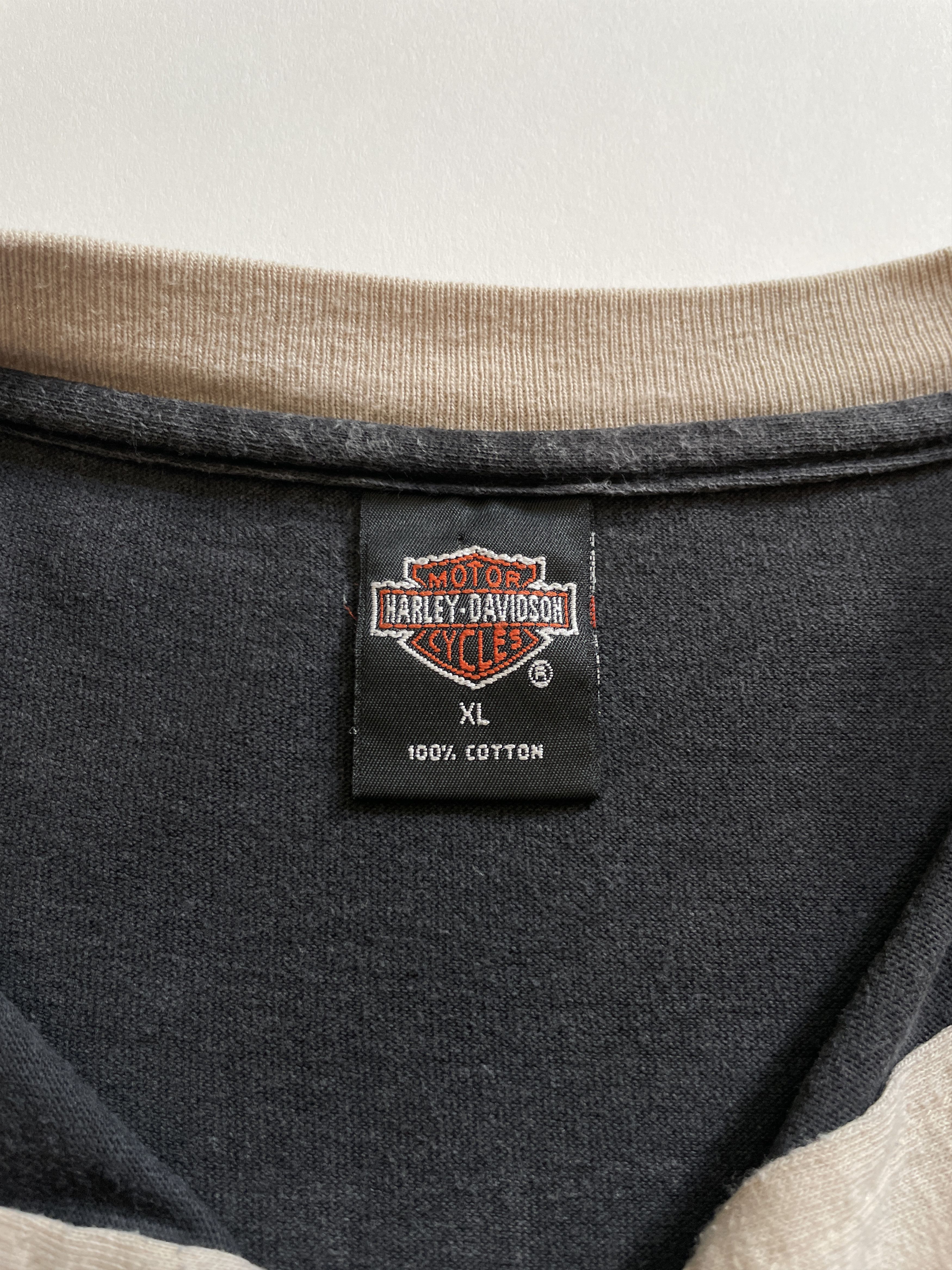 Harley Davidson 1995 Single Stitch Harley Davidson Two Tone Florida TShirt Size US XL / EU 56 / 4 - 6 Thumbnail