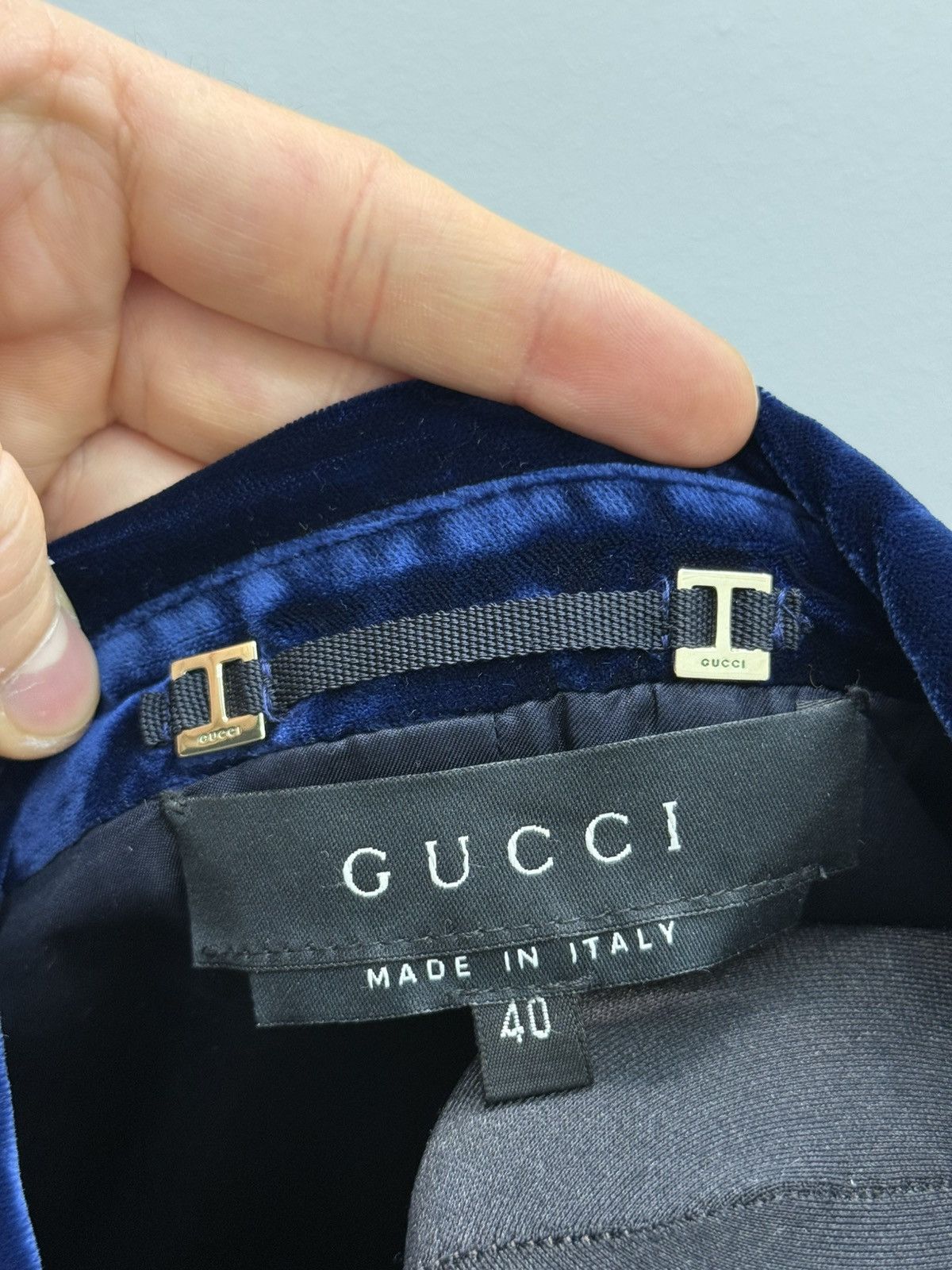 Gucci Archive Gucci Velvet Tuxedo Blazer Size S / US 4 / IT 40 - 3 Thumbnail