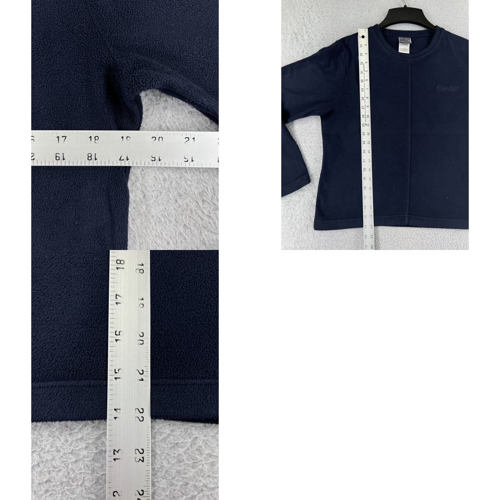 Everlast Everlast Sweater Womens Extra Large Blue Crop 100% Polyester Fleece Pullover Size XL / US 12-14 / IT 48-50 - 9 Thumbnail
