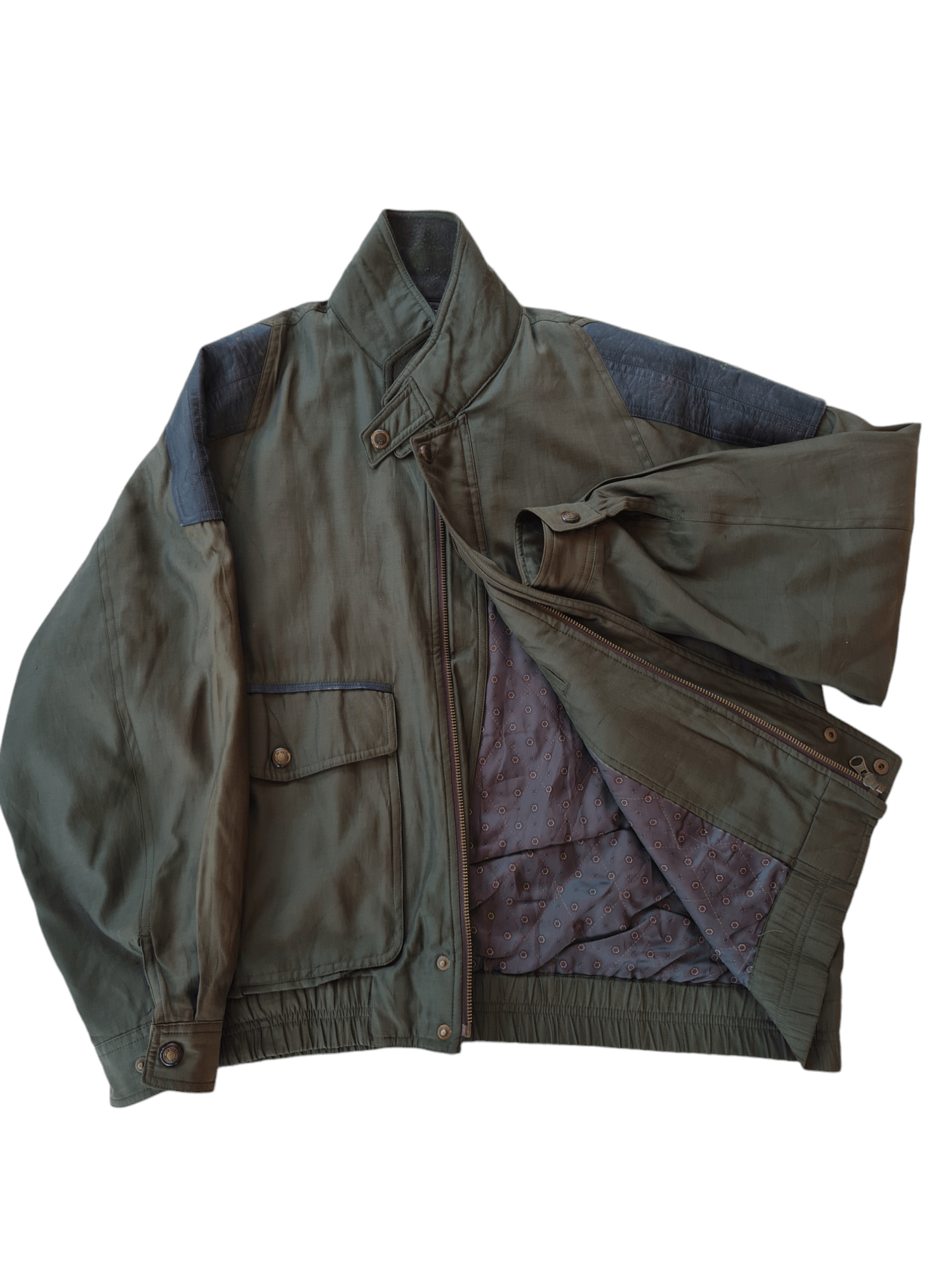 Vintage Vtg Divisarmo Italian Designer Bomber Jacket Size US M / EU 48-50 / 2 - 2 Thumbnail