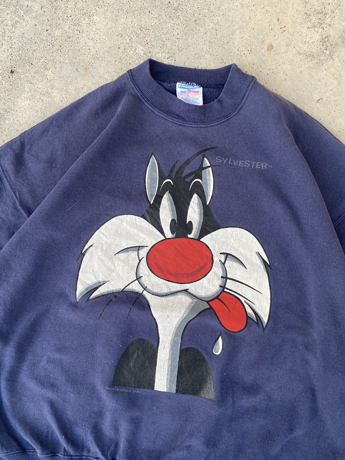 Vintage Vintage 1993 Sylvester Cat Warner Bros Crewneck Size US XXL / EU 58 / 5 - 2 Thumbnail