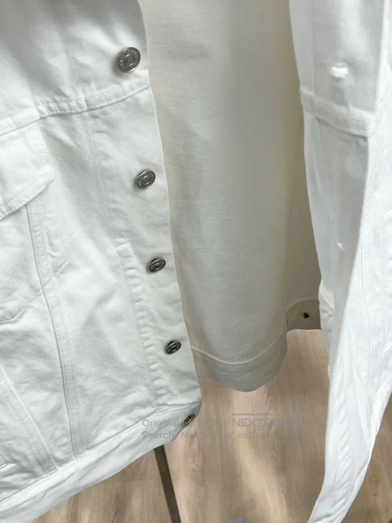 Balenciaga Letter Denim Jacket