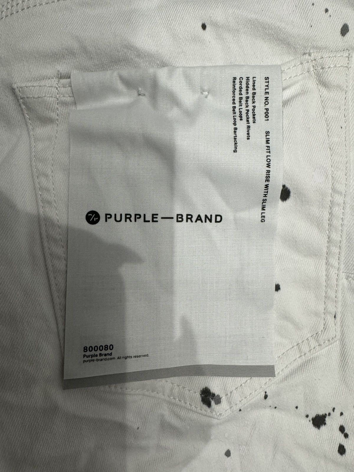Purple Brand Purple Brand Optic White Paint Blowout Jeans Size US 36 / EU 52 - 5 Thumbnail