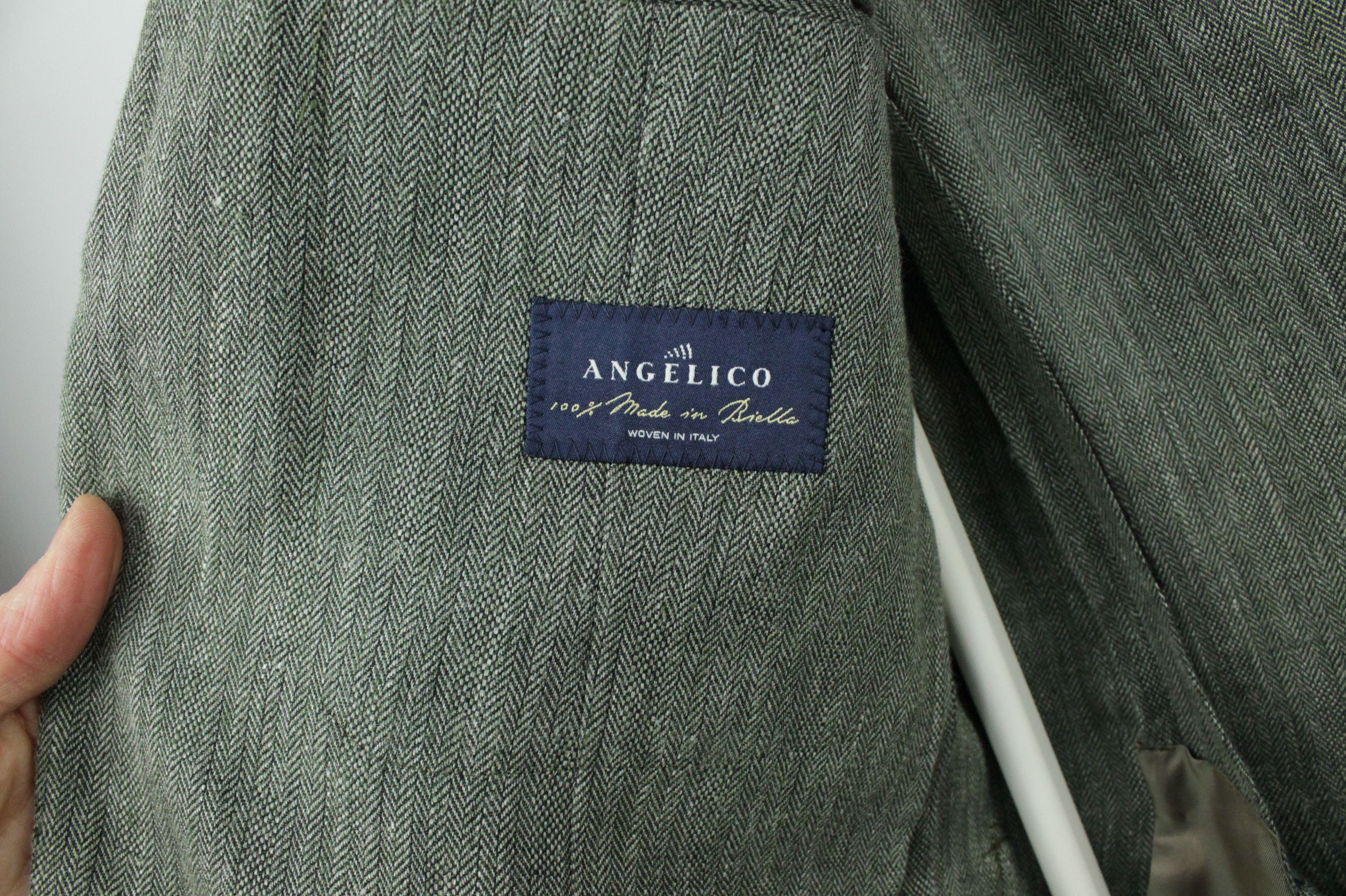 Boggi Boggi Micro Herringbone Linen Wool Sport Coat Blazer Jacket Size US M / EU 48-50 / 2 - 10 Thumbnail