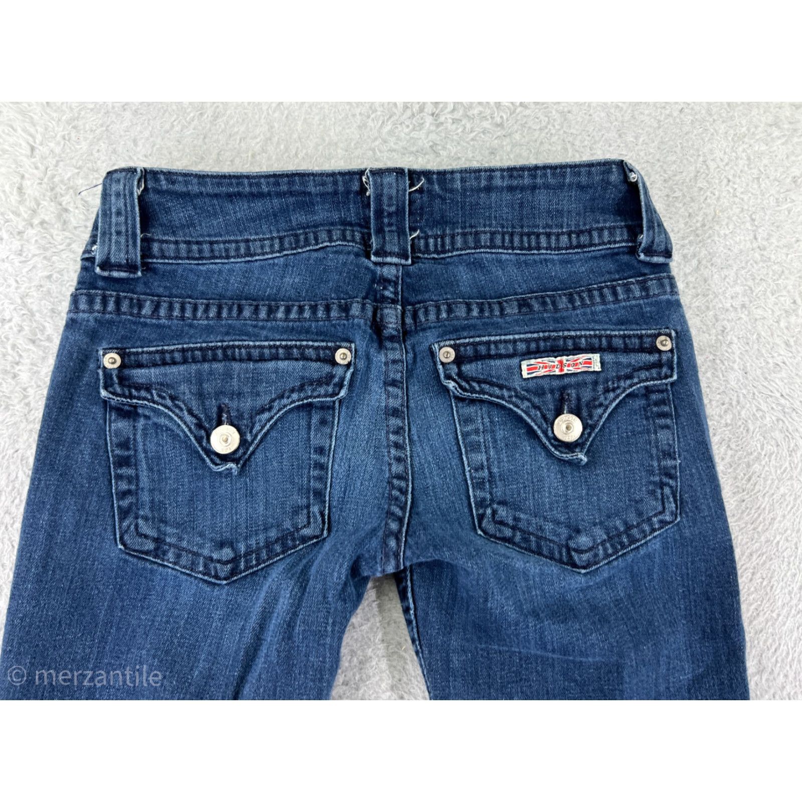Hudson Hudson Jeans Womens Blue Denim Cotton Blend Stretch 24 Pockets 5-Pocket Design Regular Rise Inseam 27.5 Inseam Size 42" / US 20 - 6 Thumbnail
