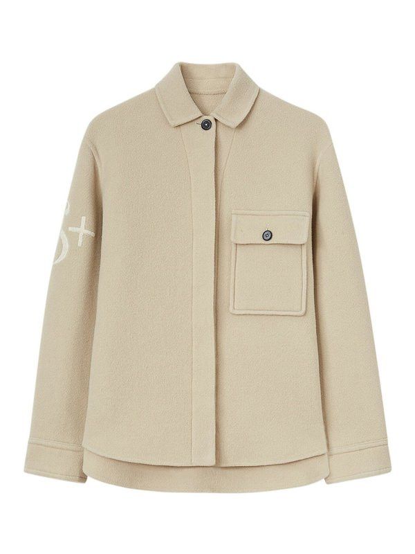 Jil Sander o1loc1c0426 Wool Jacket in Beige Size XL / US 12-14 / IT 48-50 - 1 Thumbnail