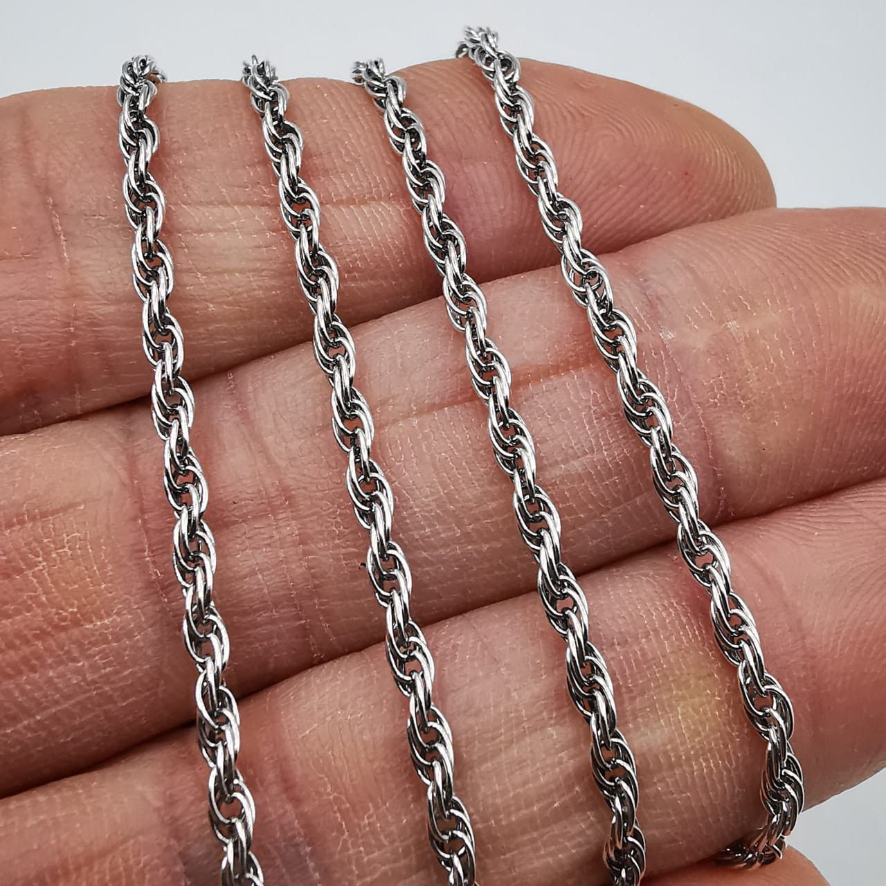 Sterling Silver Vintage Chain Necklece,925 Sterling Silver,Signed , 5,60g Size ONE SIZE - 8 Thumbnail