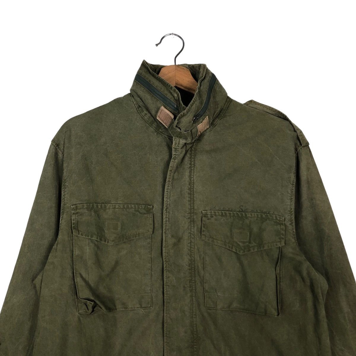 Japanese Brand 🔥Vintage Chore Biker Jacket Military Cargo Pockets Size US L / EU 52-54 / 3 - 3 Thumbnail