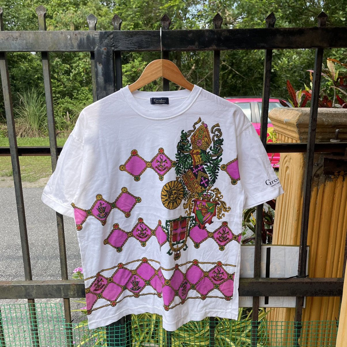 Designer 🔥Vintage Grosbec King Crown Cross Designer Tee Size US L / EU 52-54 / 3 - 1 Thumbnail