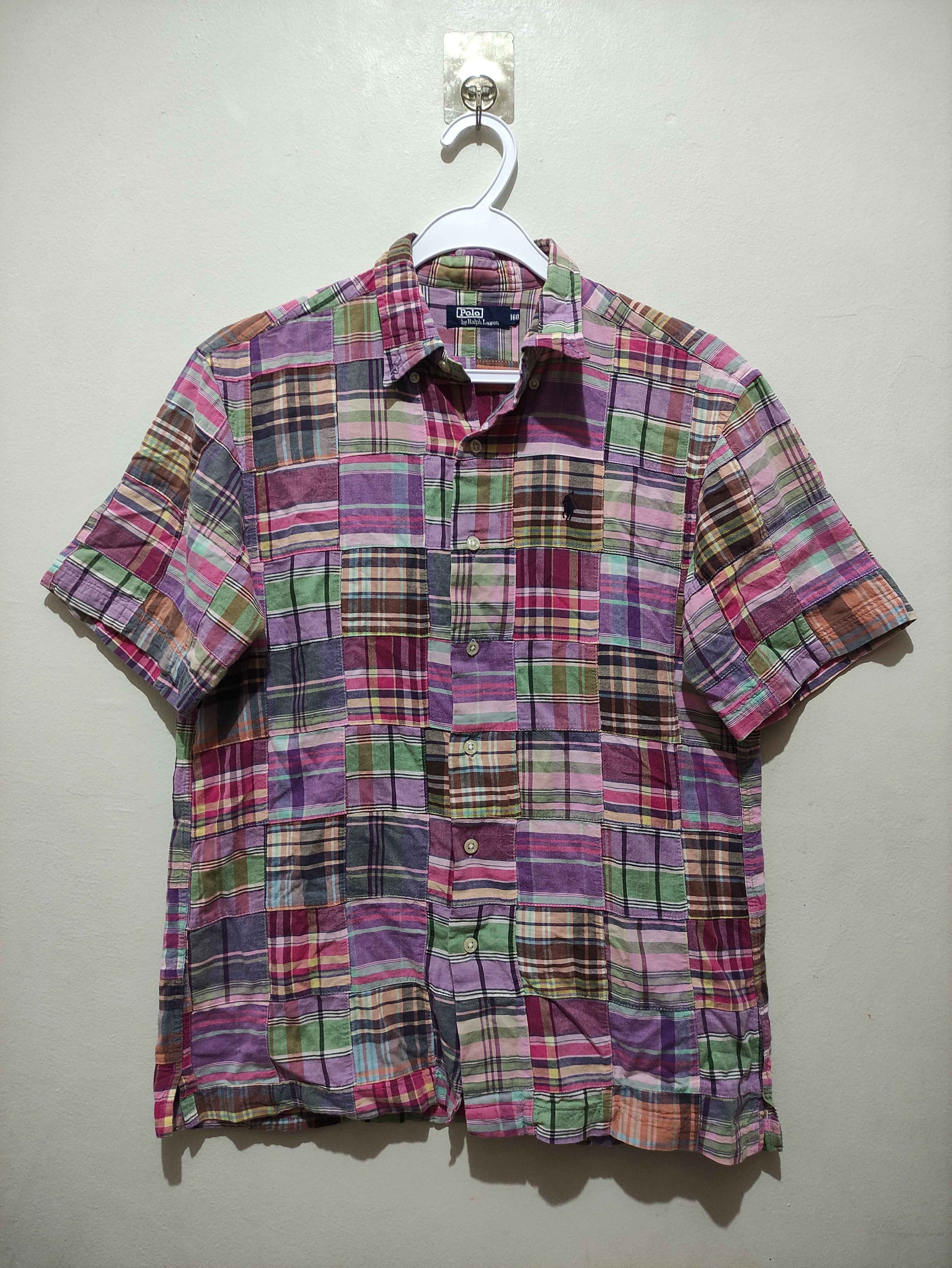 Polo Ralph Lauren Vintage 90s Polo Ralph Lauren Blaire Patchwork Shirt Size US M / EU 48-50 / 2 - 1 Thumbnail