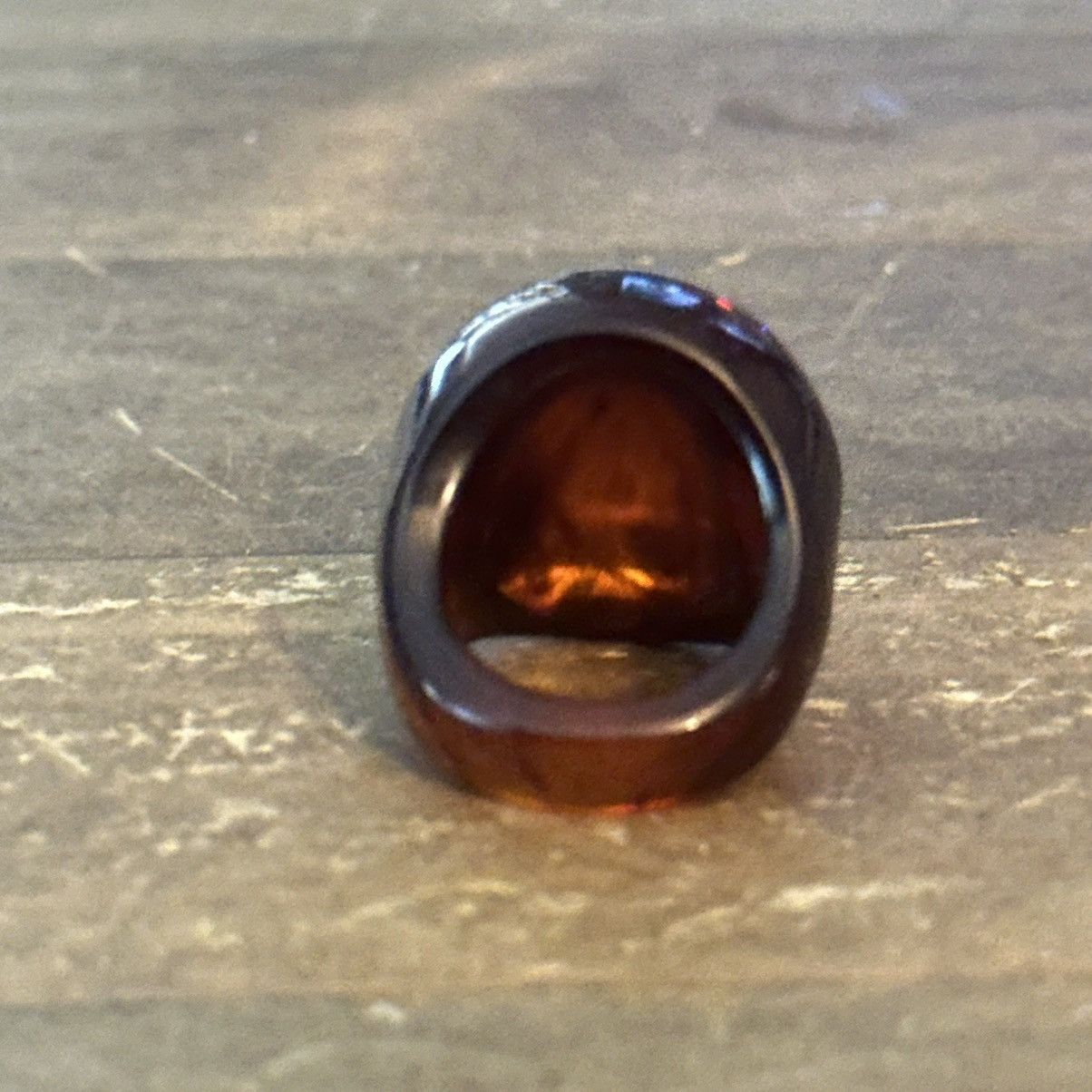 Vintage Vintage Amber lucite dome ring Size ONE SIZE - 6 Thumbnail