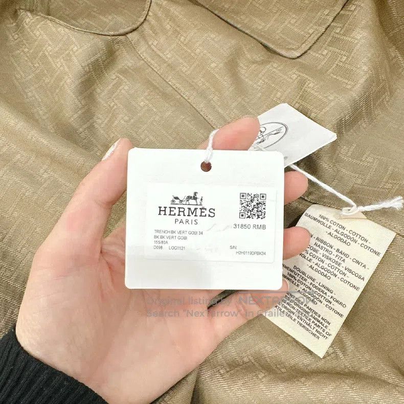 Hermes Hermes Long Belted Trench Coat Size XXS / US 00 / IT 34 - 6 Thumbnail