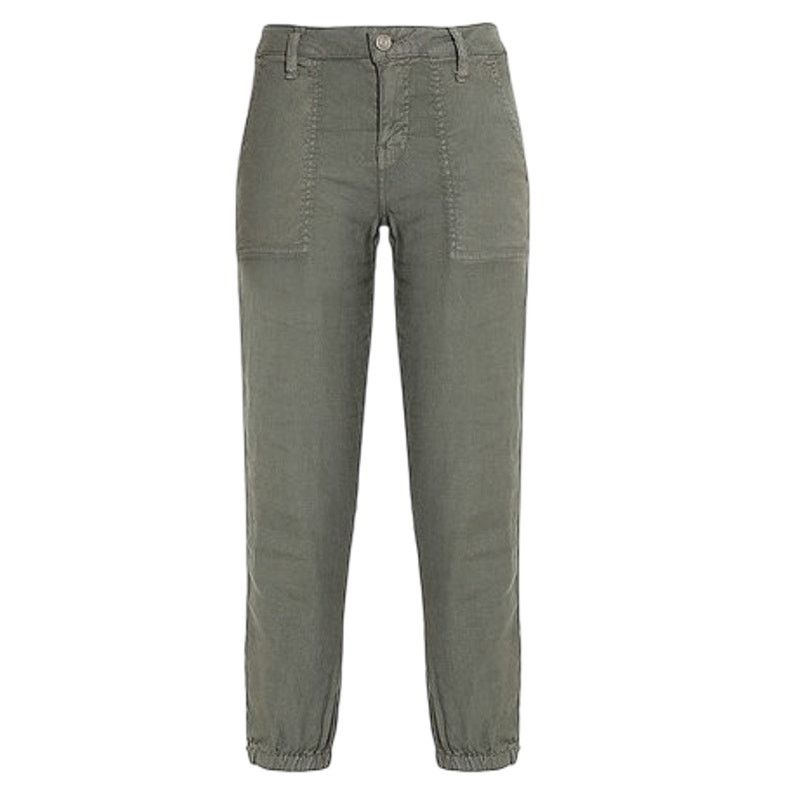 Joie Joie Military Green Dolorita Midi Linen Ankle Zip Pants 30 Size 30" / US 8 / IT 44 - 8 Thumbnail